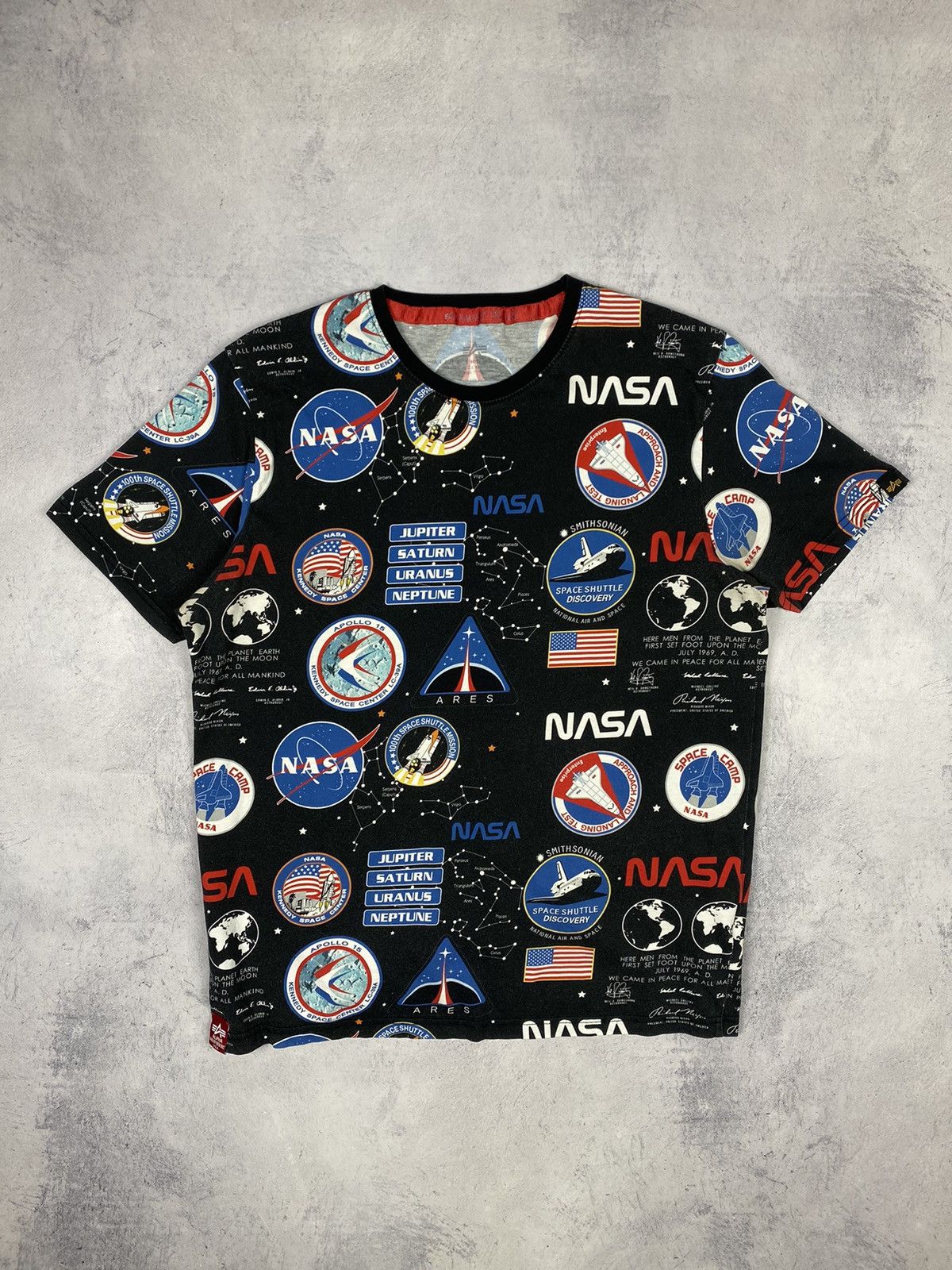 Alpha Industries Nasa T Shirt | Grailed