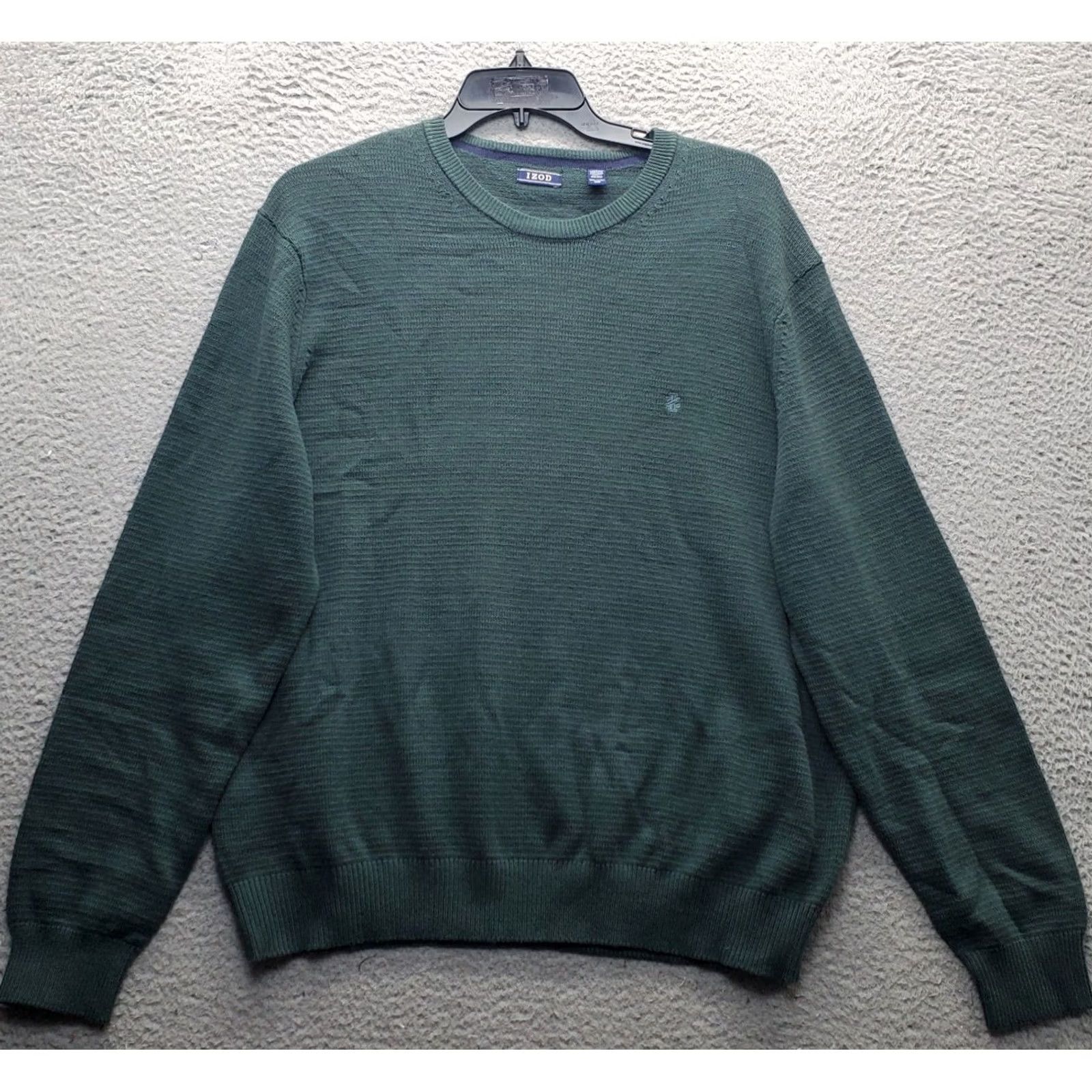 Izod IZOD Mens XXL Green Knitted Embroidered Logo Sweater Crew Neck Pullover Winter Autumn Casual Shirt Size US XXL / EU 58 / 5 - 2 Thumbnail