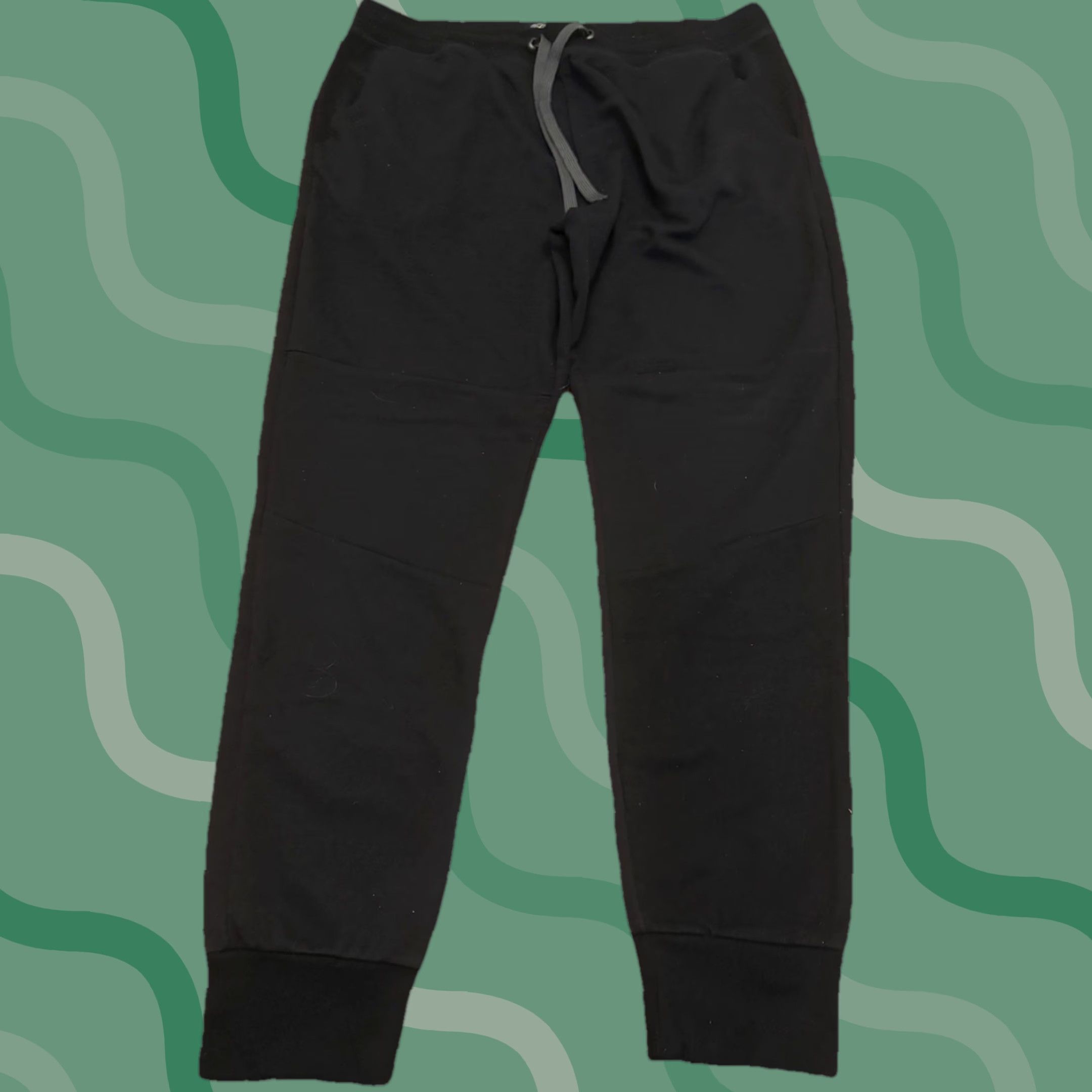American Eagle Outfitters American Eagle Outfitters Sweatpants Jogger Black XL Men Athletic Pockets Elastic Waist Zip Pocket Sweatpants Athleisure - Fall Winter Slim/Regular Size US 36 / EU 52 - 1 Thumbnail