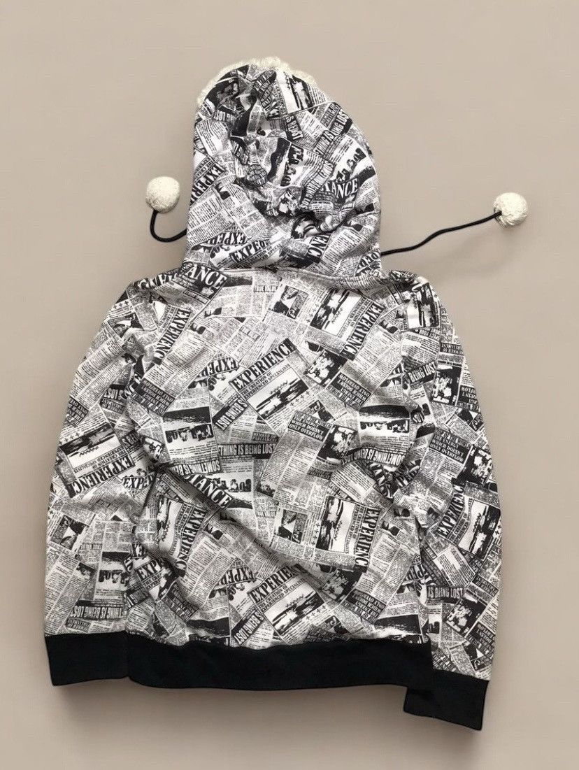 Japanese Brand If Six Was Nine x LGB Style newspaper Printed Fur Hoodie Size US M / EU 48-50 / 2 - 3 Thumbnail