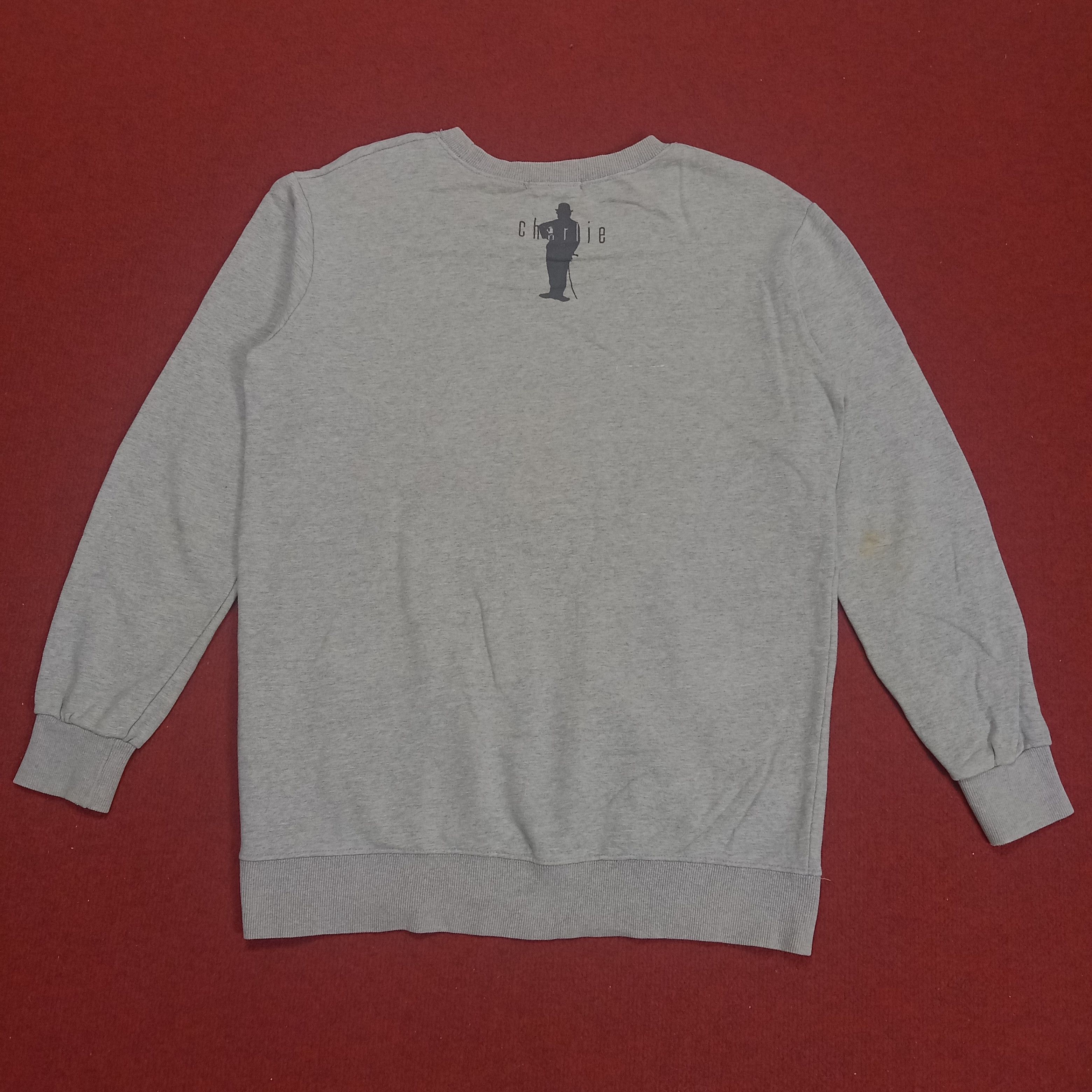 Vintage Charlie Comedian Photo Print Style Sweatshirt Size US M / EU 48-50 / 2 - 5 Thumbnail