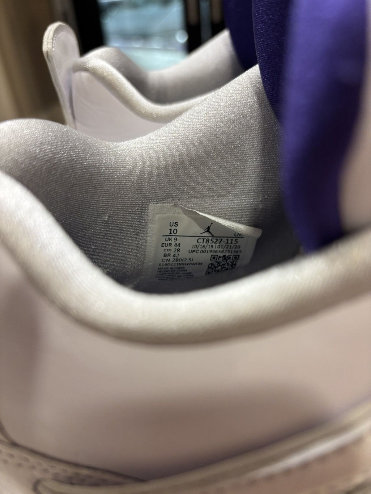 Jordan Brand Jordan 4 Retro “Metallic Purple” Size US 10 / EU 43 - 8 Thumbnail