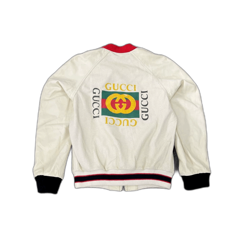Gucci Gucci Logo Small Lambskin Leather Jacket-2506 Size L / US 10 / IT 46 - 1 Thumbnail