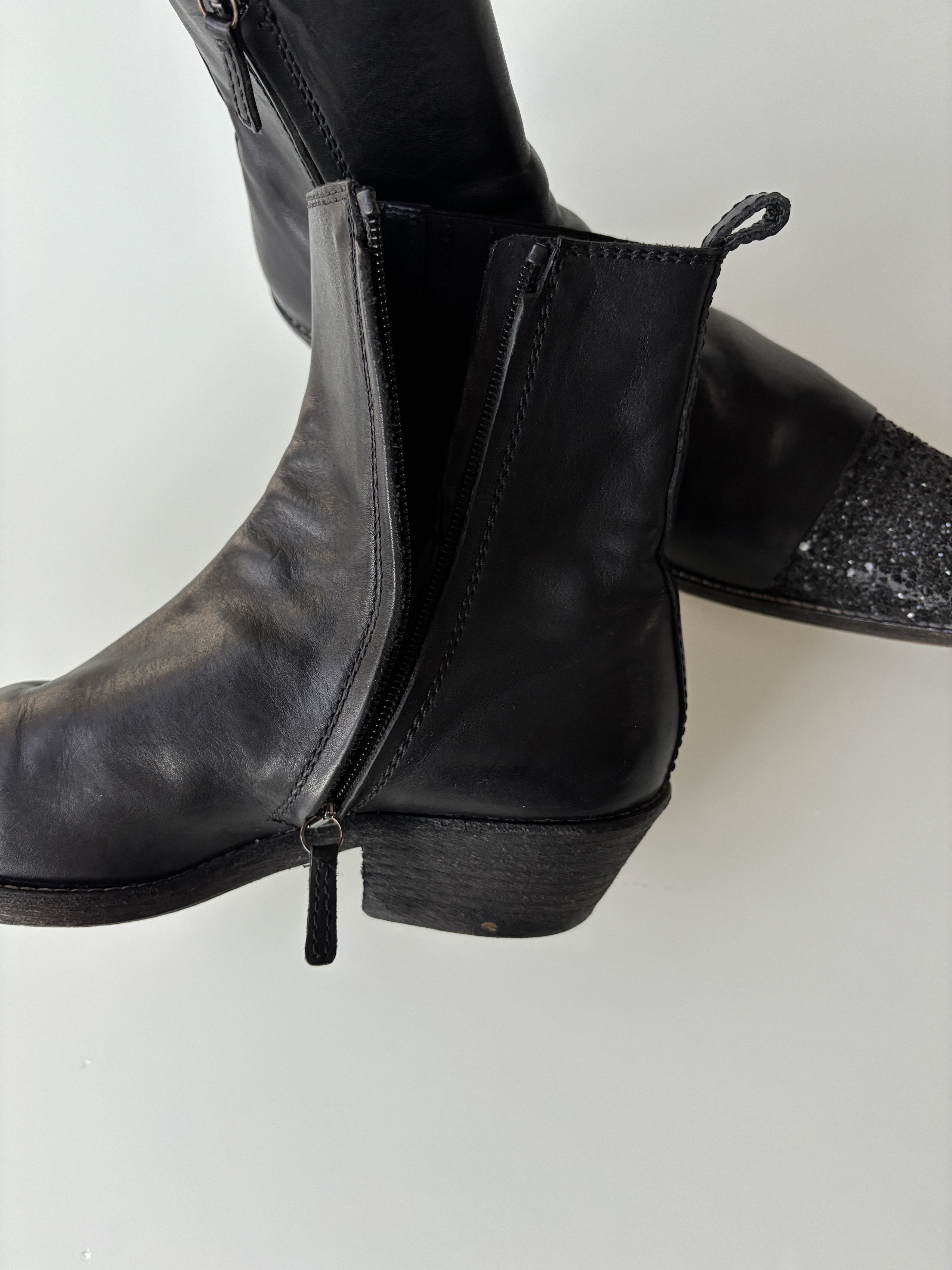 Haider Ackermann Haider Ackermann AW16 Glitter Western Boots Size US 8 / EU 41 - 6 Thumbnail