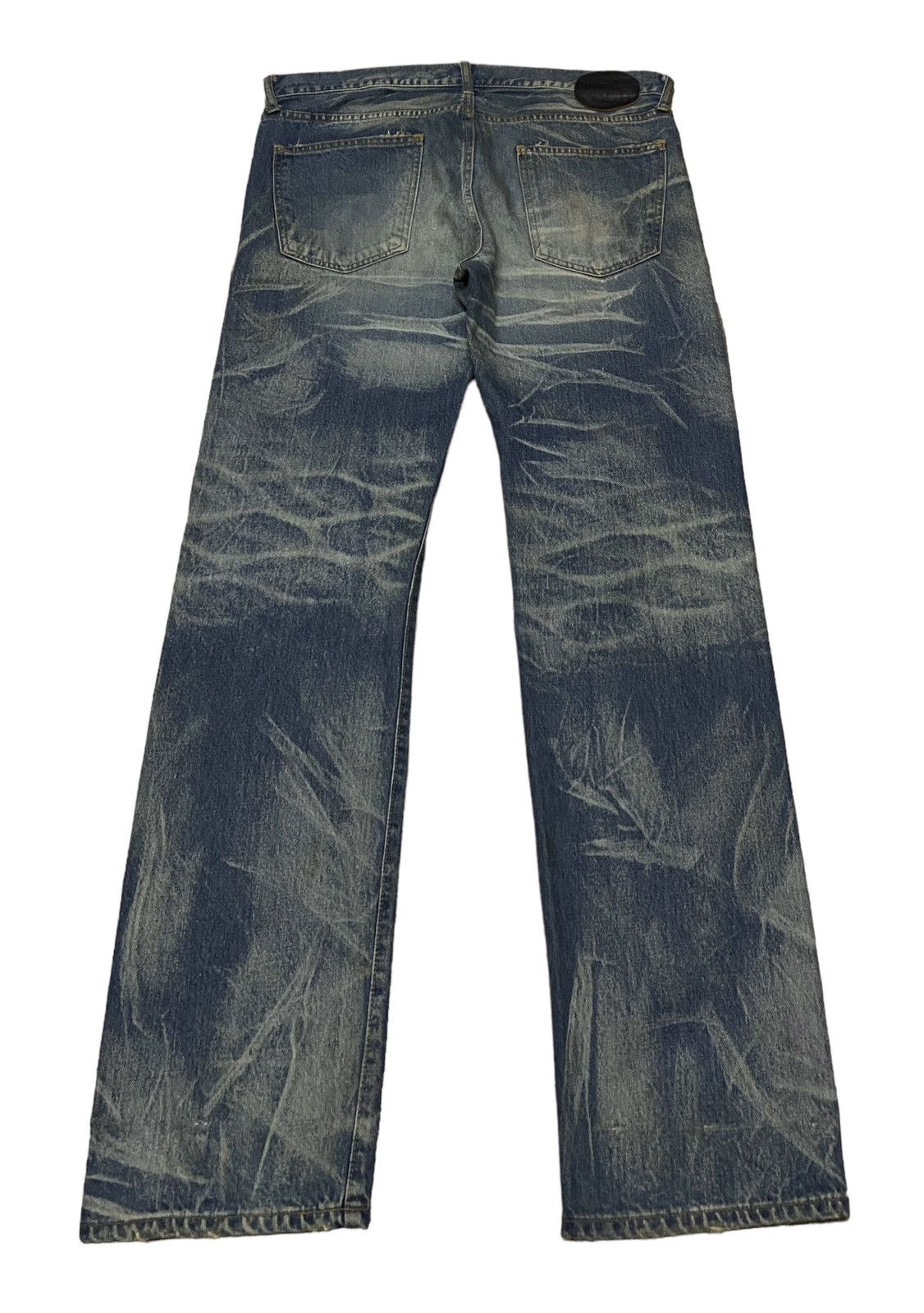 If Six Was Nine Rare Design Vintage Japanese Brand Basik Flared Jeans 1990s Size US 36 / EU 52 - 2 Thumbnail