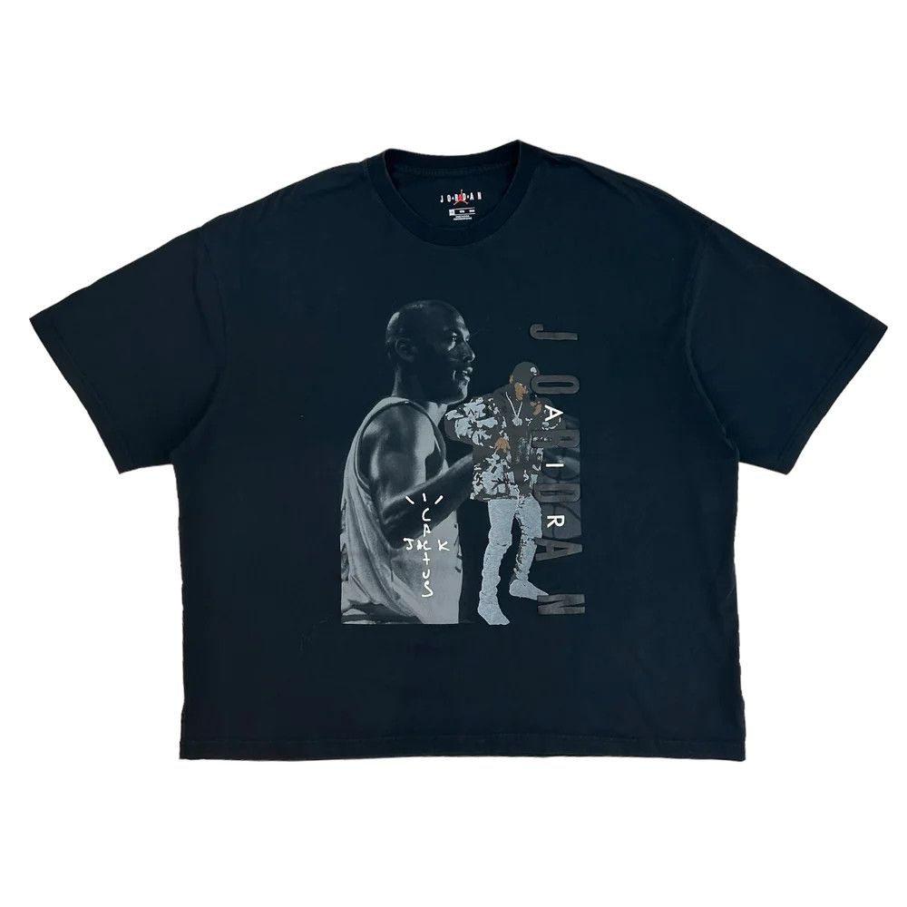 image of Travis Scott X Jordan Tee Black, Men's (Size 2XL)