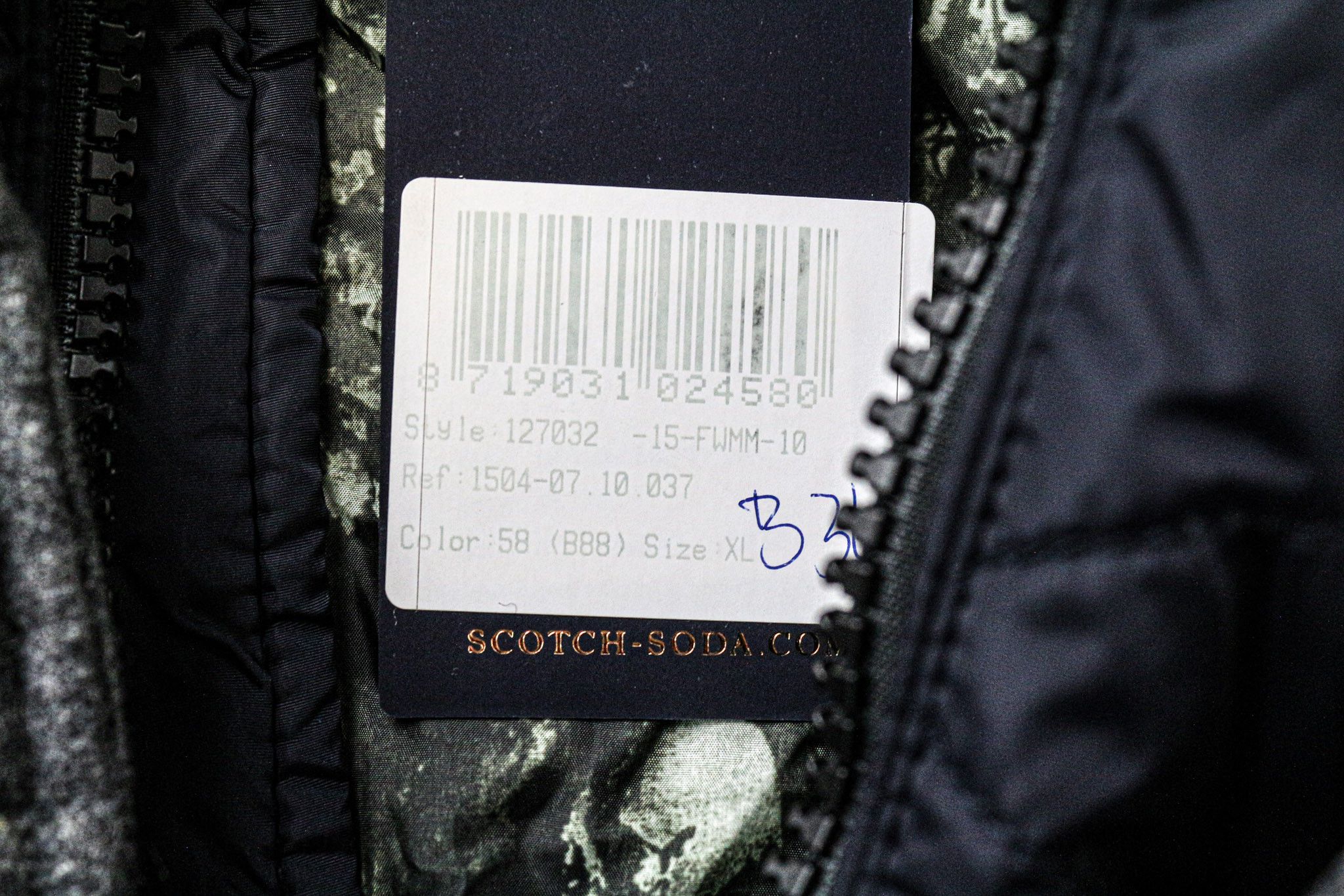 Scotch & Soda XL Mid Grey Wool Blend Hooded Jacket 75730 Size US XL / EU 56 / 4 - 5 Thumbnail