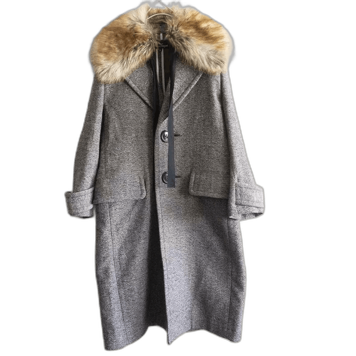 Comme des Garcons Comme des Garcons 2017AW Fur Collar Wool Coat - dmc Size M / US 6-8 / IT 42-44 - 1 Thumbnail
