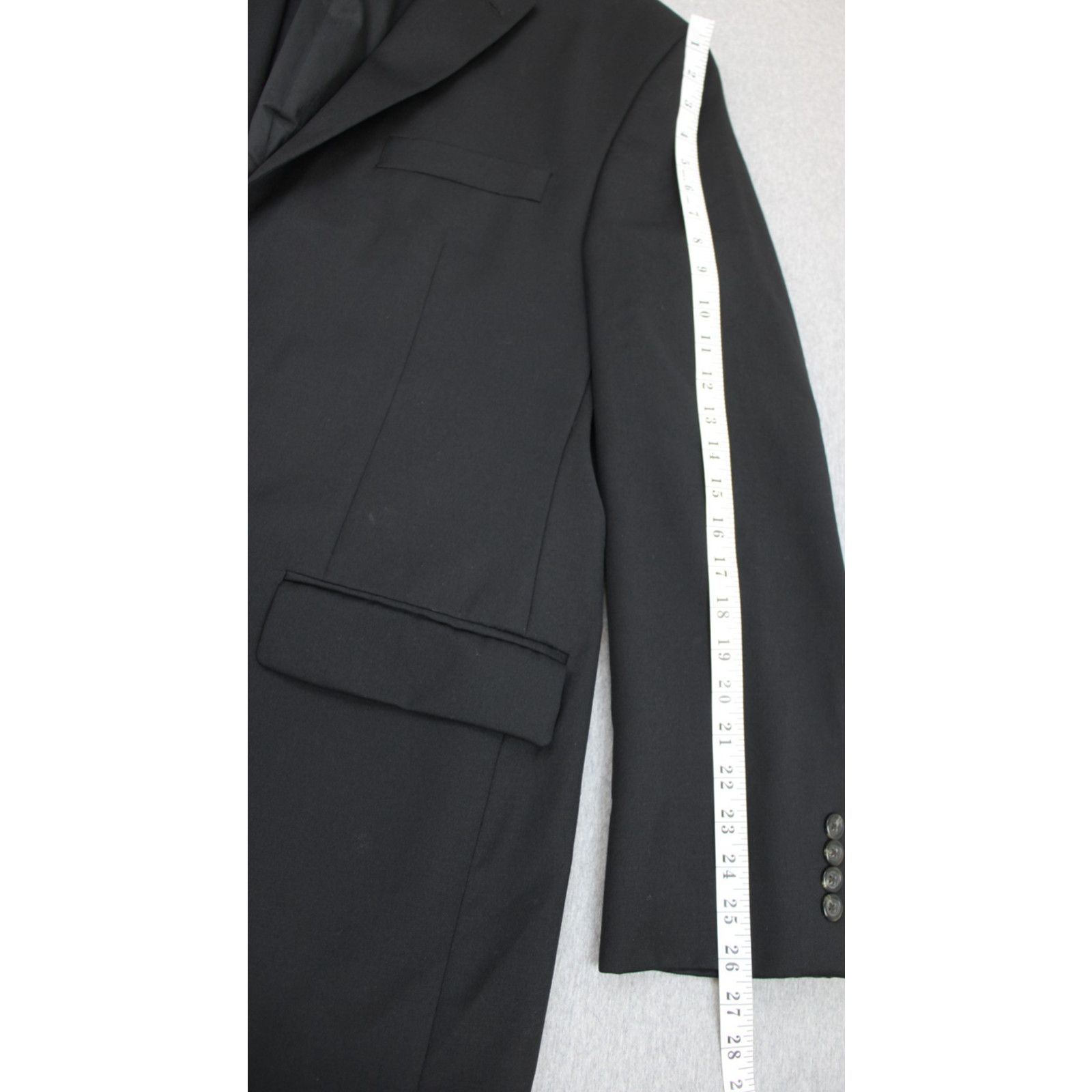 Ralph Lauren Lauren Ralph Lauren Blazer Mens 44L Black Wool Two Button Size 44L - 10 Thumbnail