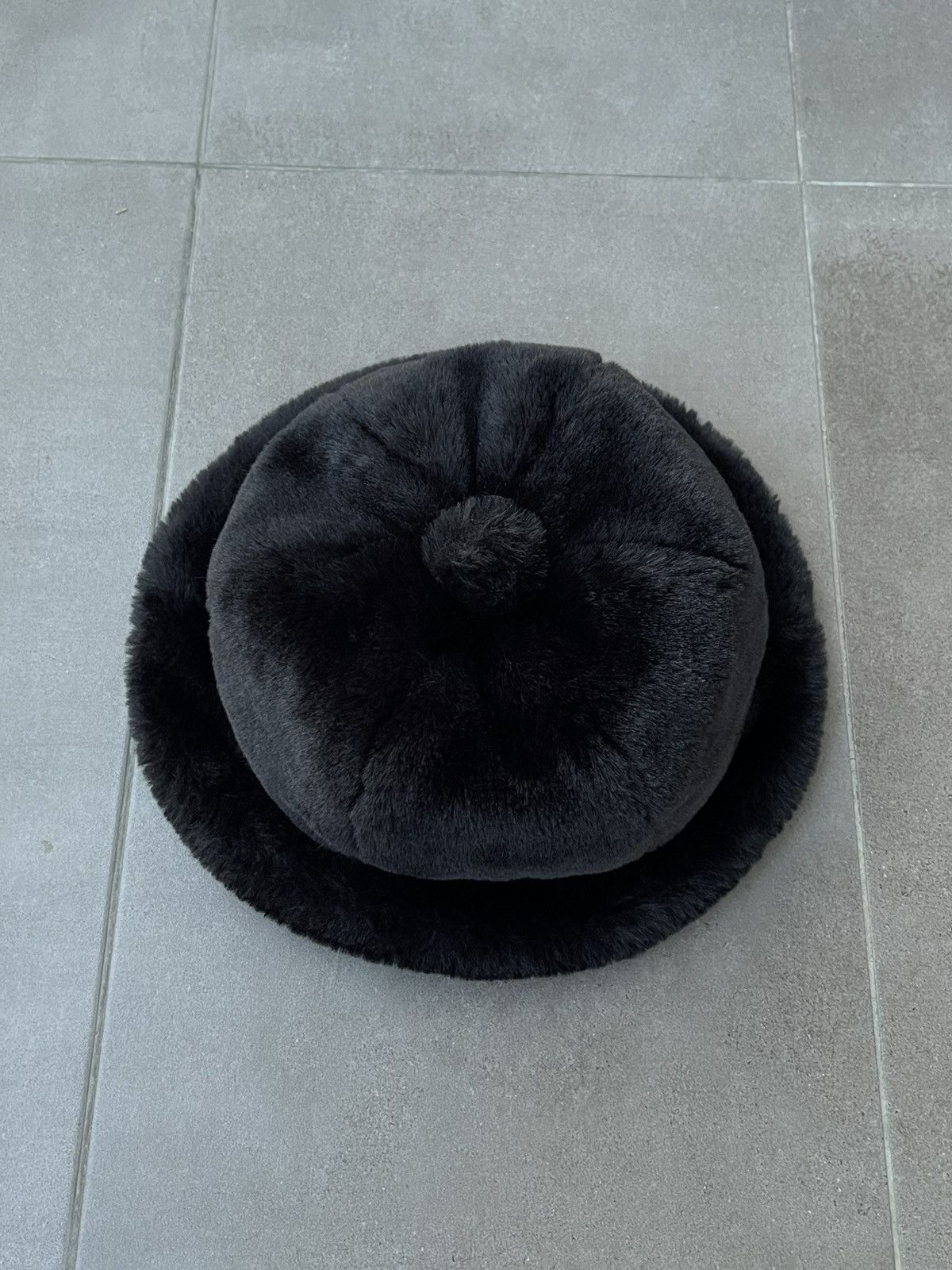 Kangol !DS! SS23 Kangol Faux Fur Black Bucket Hat Size ONE SIZE - 7 Thumbnail