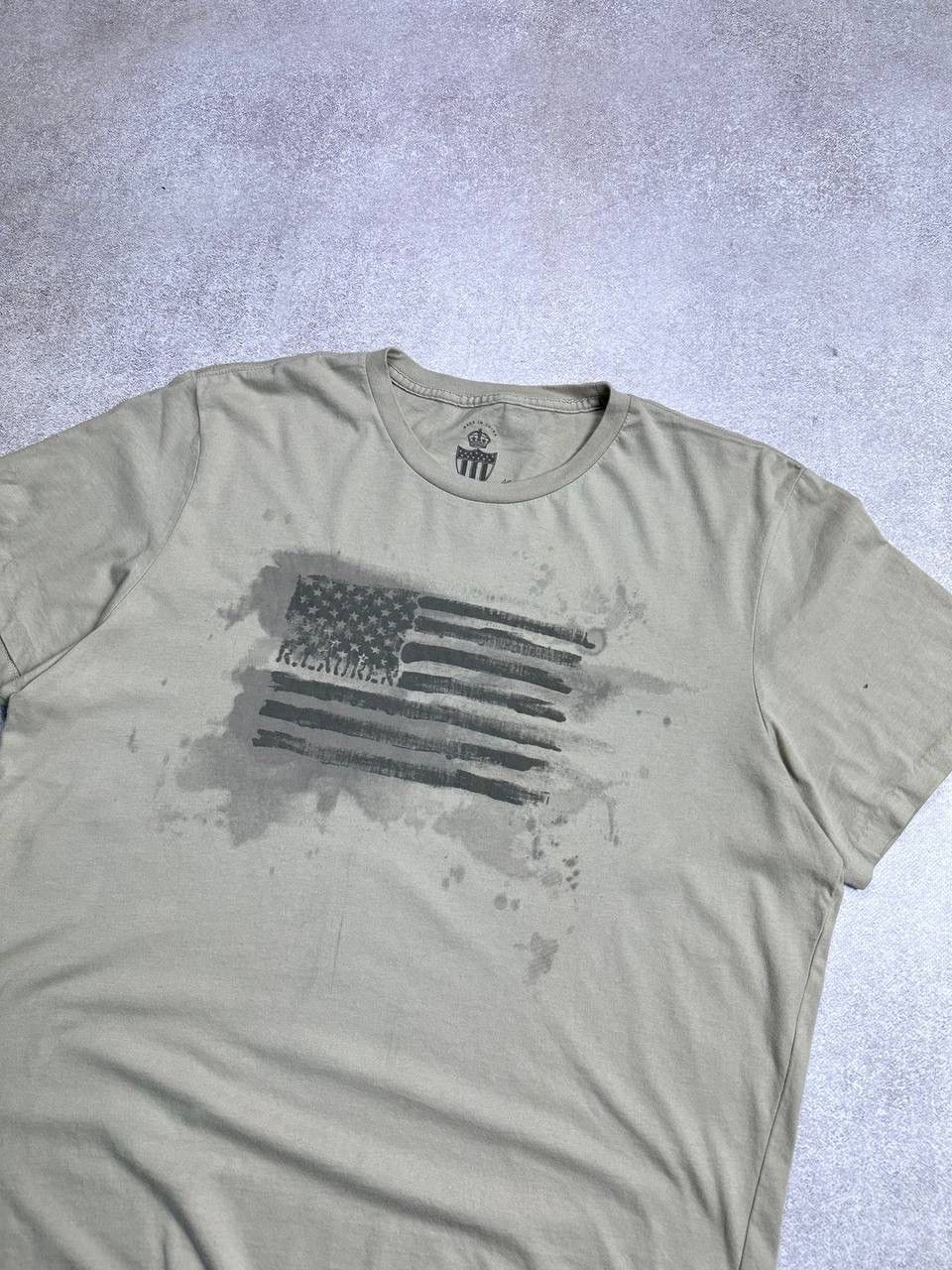 Polo Ralph Lauren Vintage Polo Ralph Lauren RRL Flag T-shirt XL Size US XL / EU 56 / 4 - 2 Thumbnail