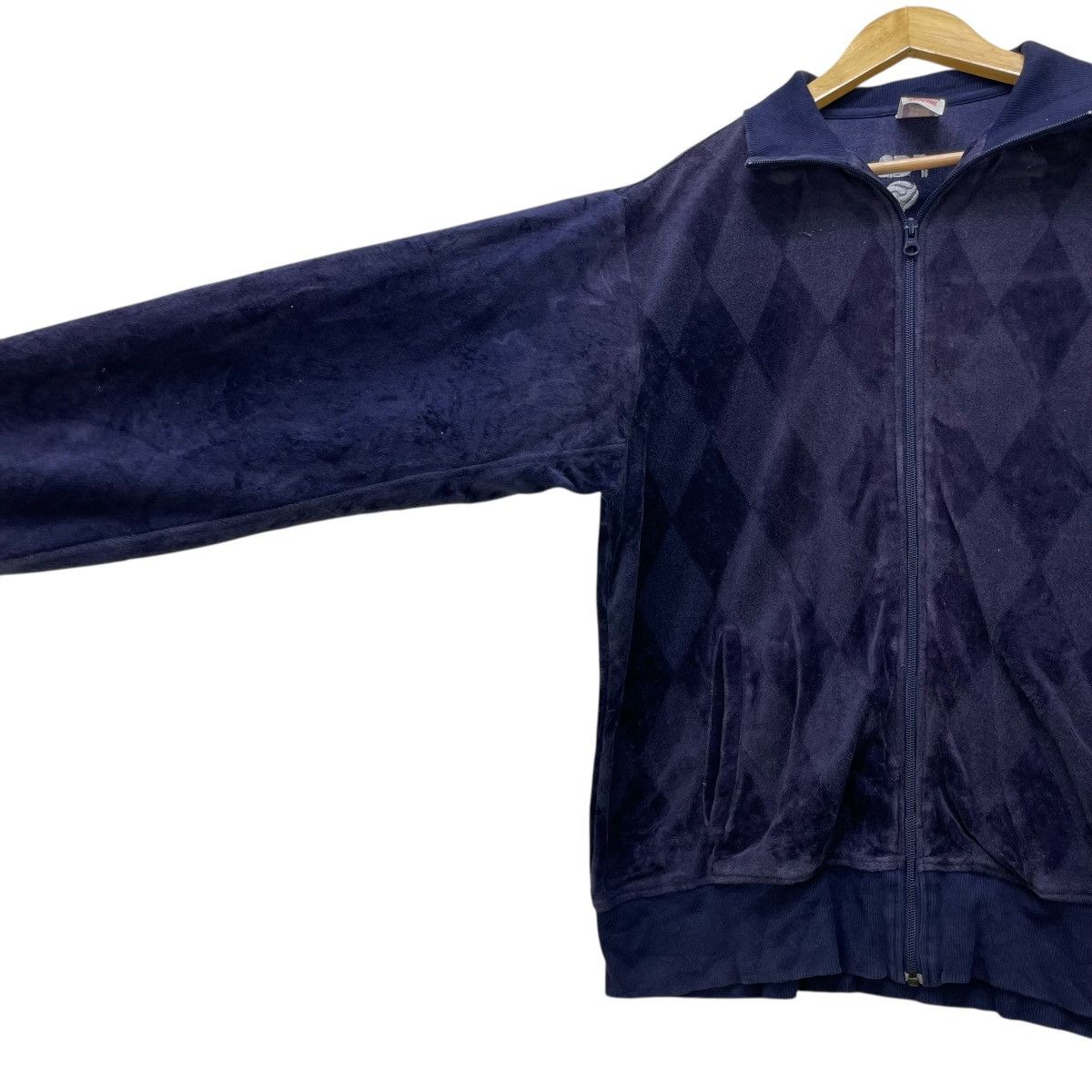 Vintage 💥Vintage FC Barcelona Velvet Zipper Up Jacket Size US M / EU 48-50 / 2 - 3 Thumbnail