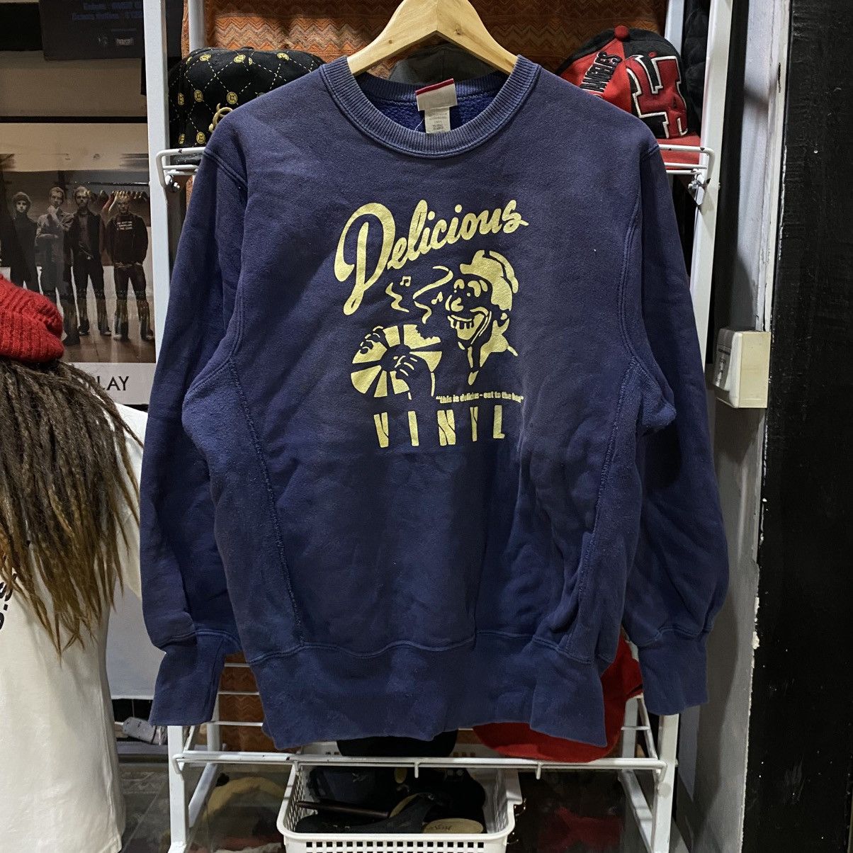 Delicious Vinyl Vintage 90s Rare Delicious Vinyl HipHop Record Sweatshirts Size US M / EU 48-50 / 2 - 1 Thumbnail
