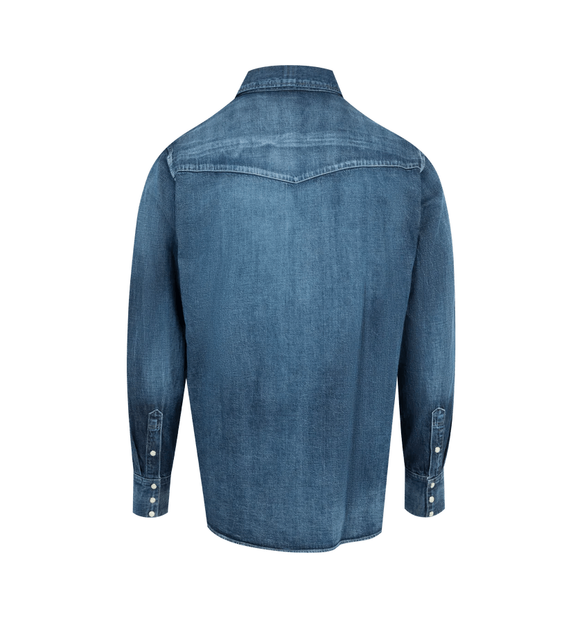 Visvim o1h1sh10525 Social Sculpture Shirt Dmgd in Indigo Blue Size US S / EU 44-46 / 1 - 2 Thumbnail