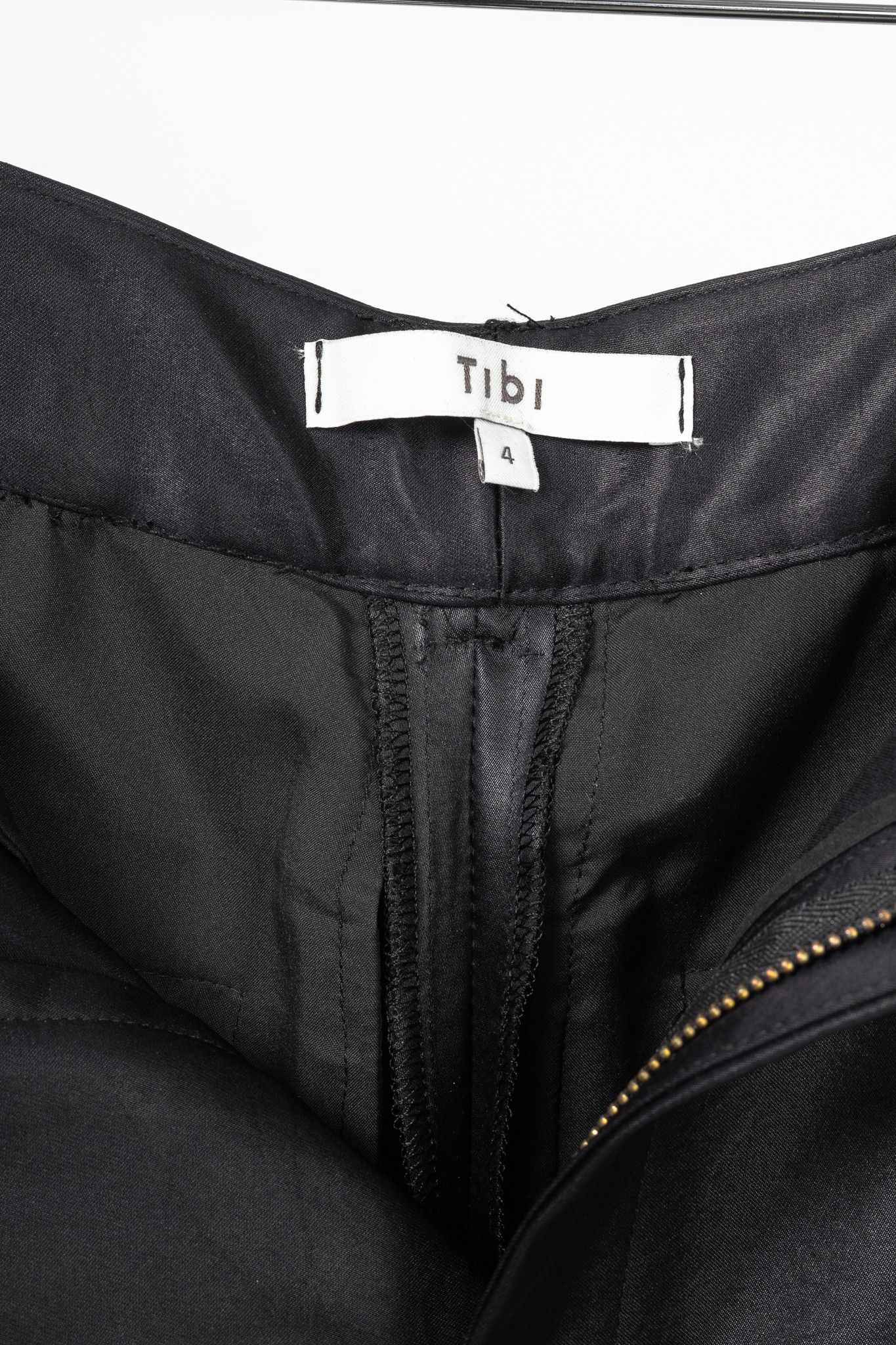 Tibi Tibi Stella Black Celia Drape Pants Size 27" / US 4 / IT 40 - 8 Thumbnail