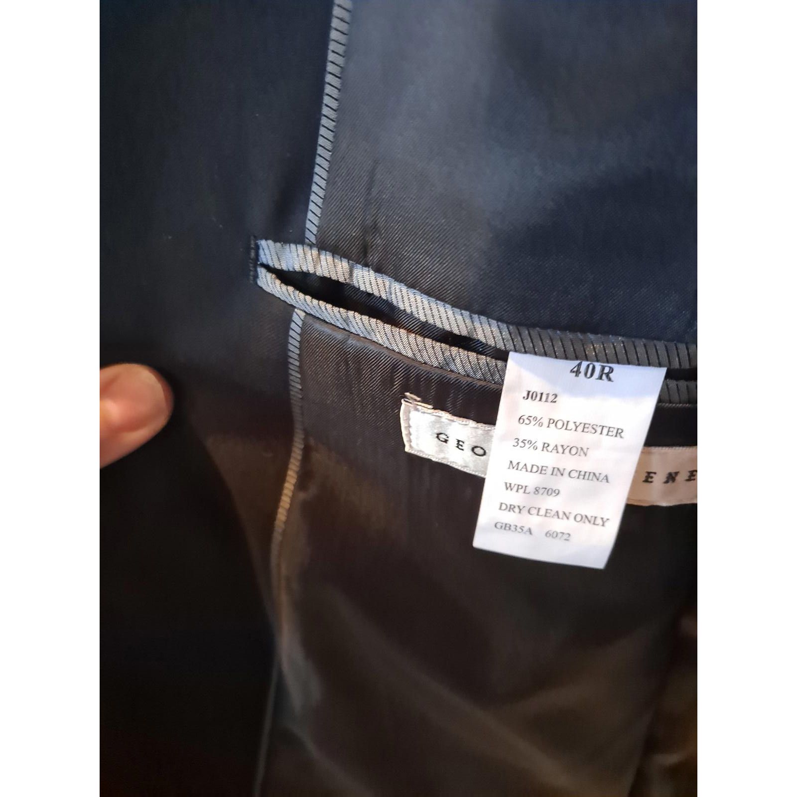 Geoffrey Beene Geoffrey Beene Black 2 Button Blazer Size 40R Size 40R - 5 Thumbnail