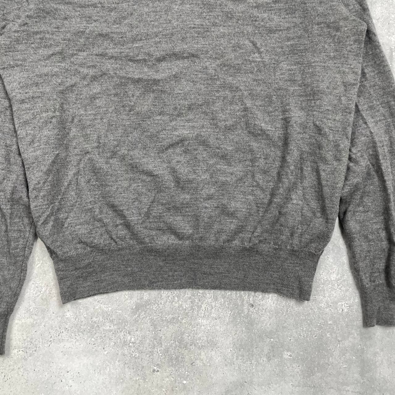 Polo Ralph Lauren Polo Ralph Lauren Washable Merino Wool V-Neck Sweater Gray L Size US L / EU 52-54 / 3 - 9 Thumbnail