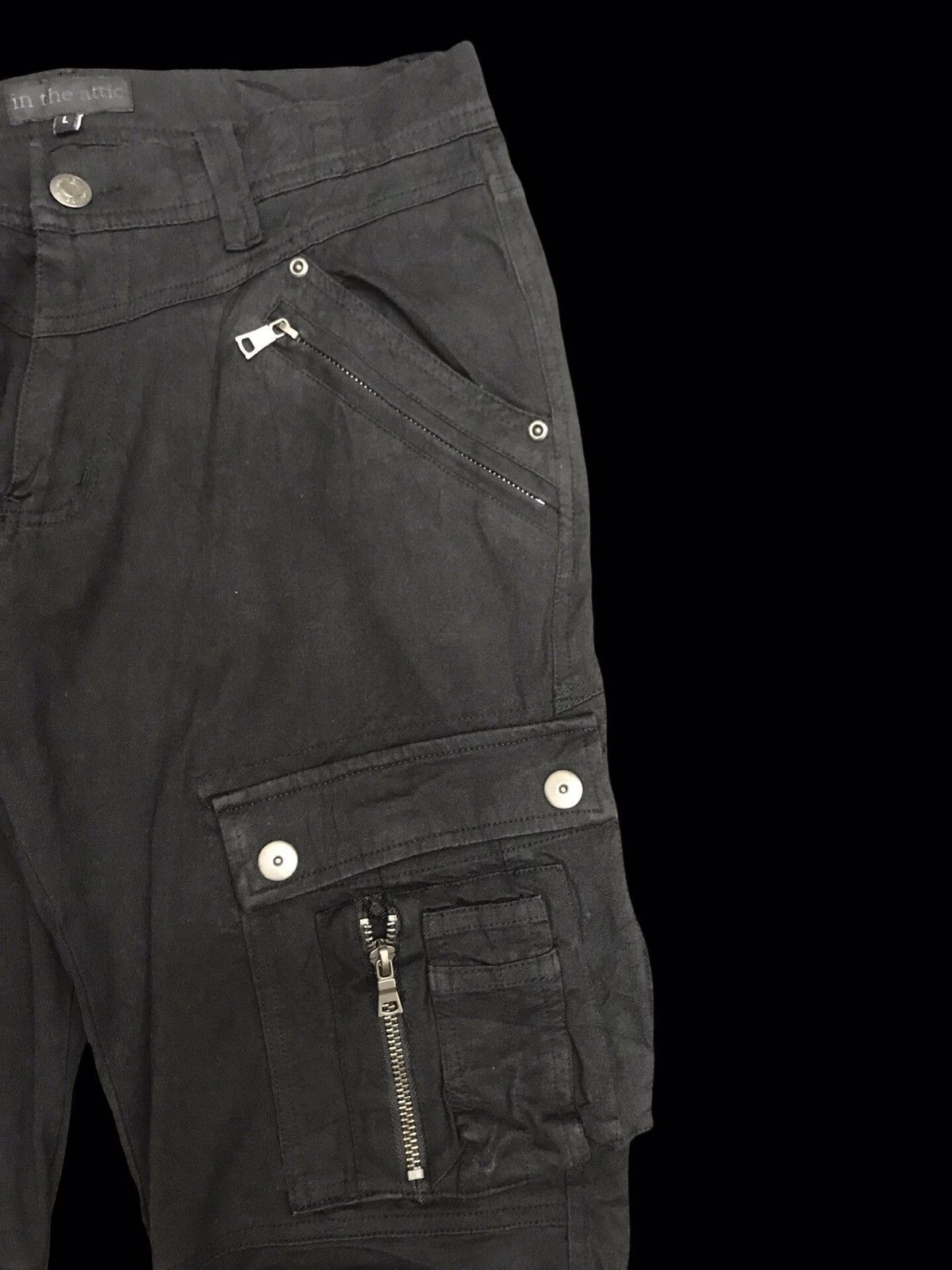 Japanese Brand 💥PUNK GEAR💥in the attic Multipockets Soft Cargo Pant F180 Size US 31 - 2 Thumbnail