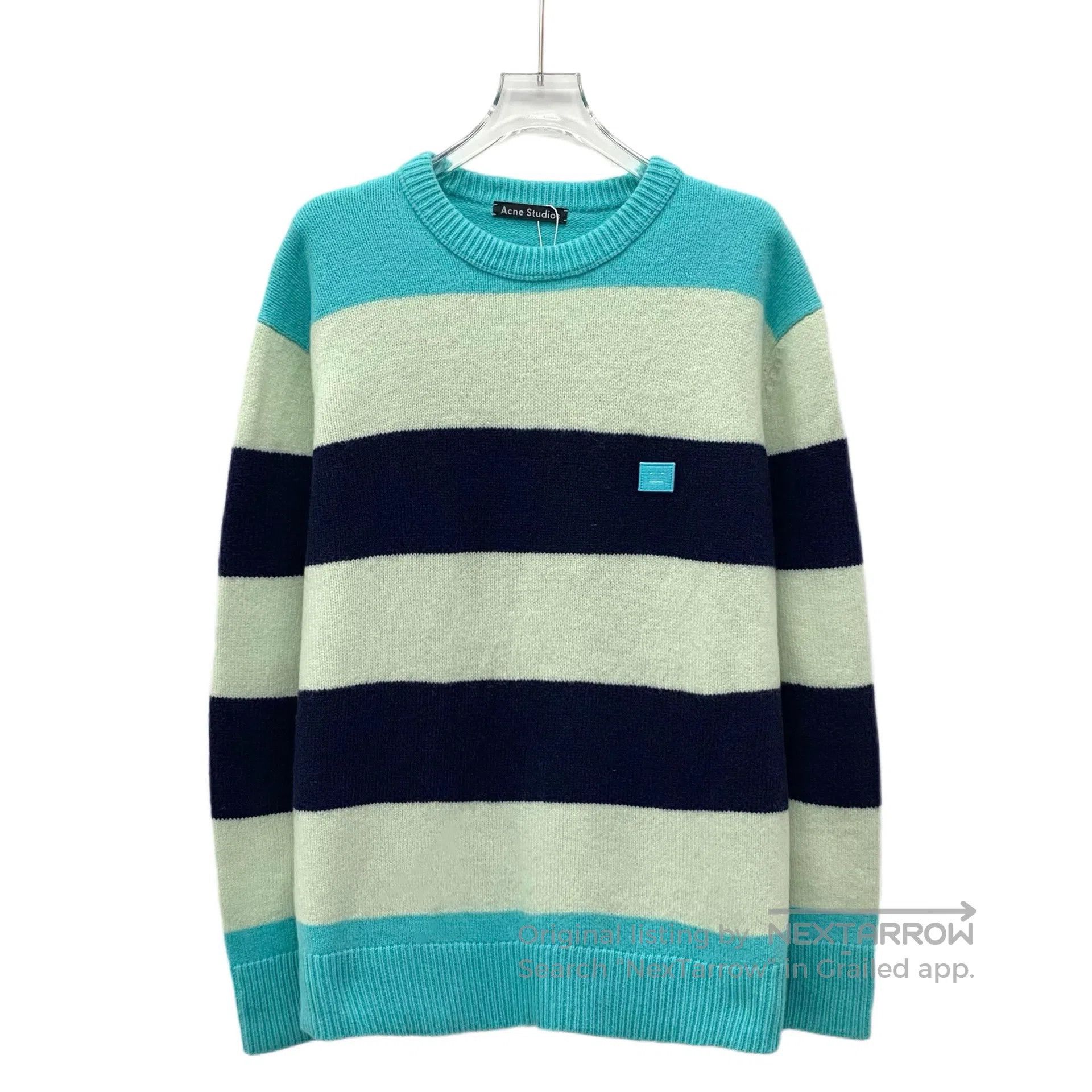 Acne Studios Acne Studios Color Block Stripe Smile Embroidered Merino W Size S / US 4 / IT 40 - 1 Thumbnail