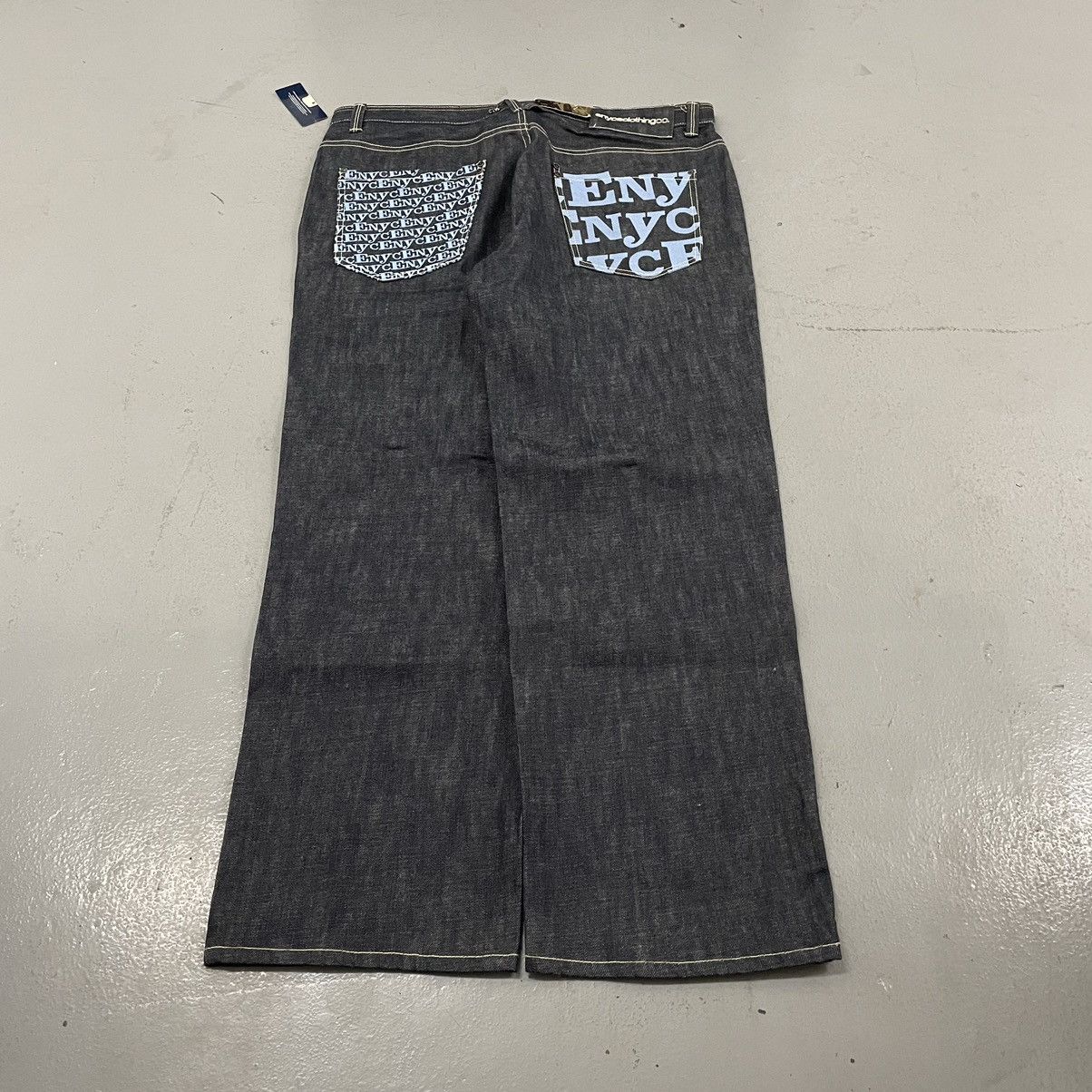 image of Enyce Crazy Deadstock Y2K Baggy Jnco Southpole Jeans Skater in Blue, Men's (Size 40)