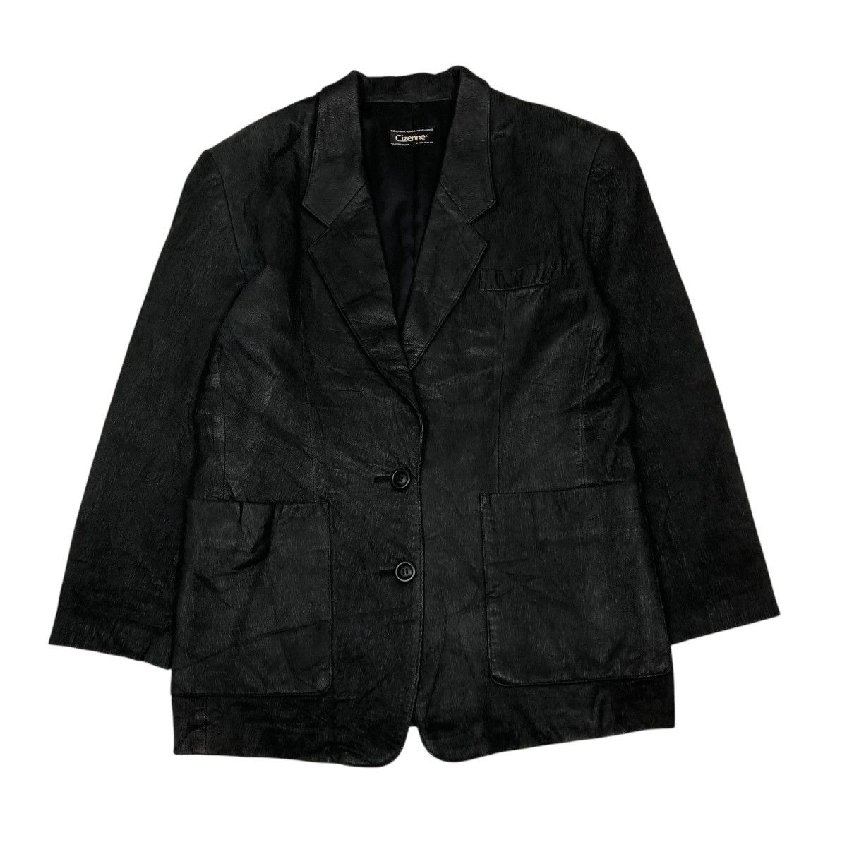 Japanese Brand 🔥VINTAGE LEATHER JACKET COATS CIZENNE ISSEY MIYAKE Size US M / EU 48-50 / 2 - 1 Thumbnail