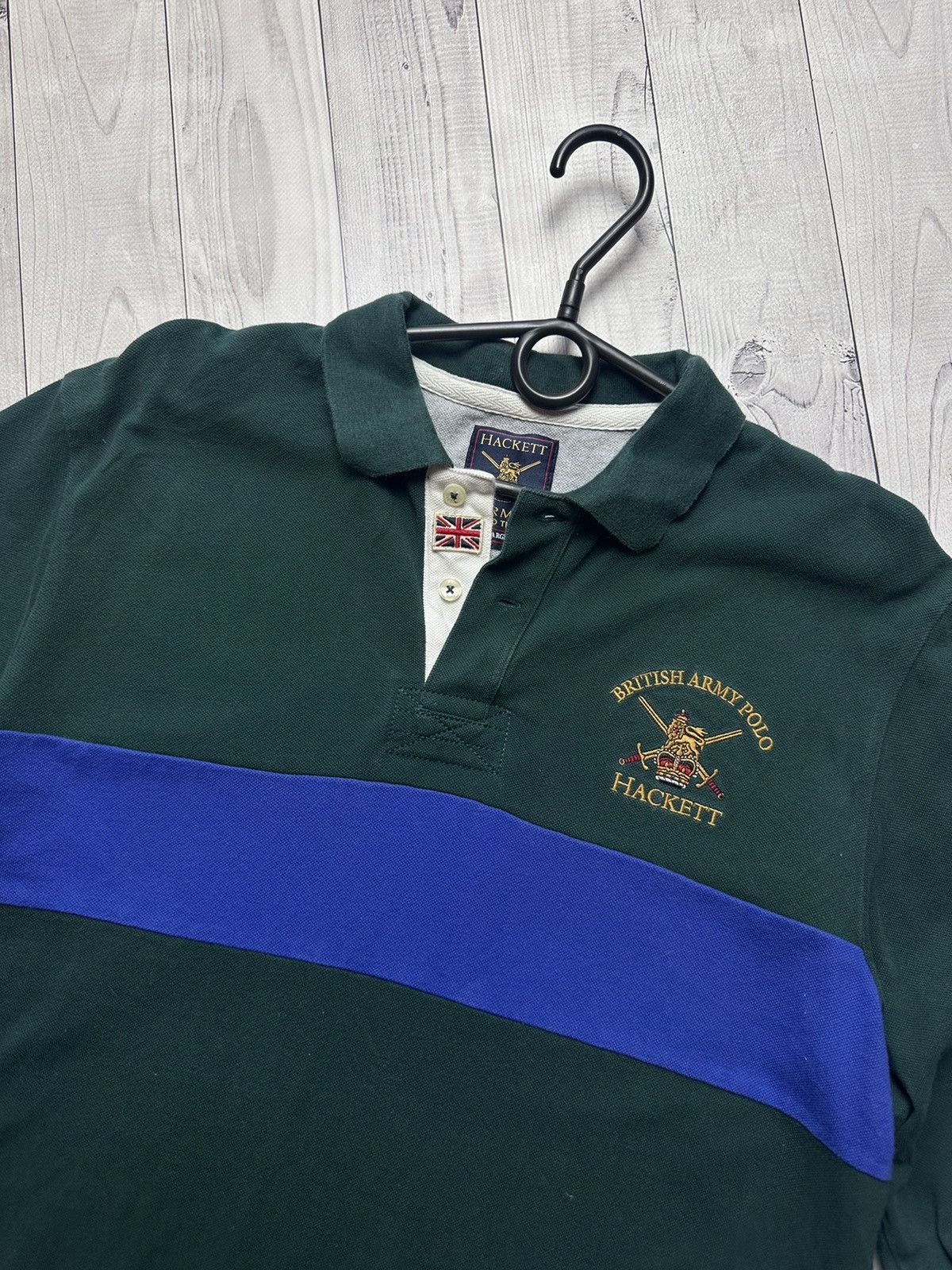 Hackett Vintage Hackett rugby jersey Army polo size L green logo Size US L / EU 52-54 / 3 - 2 Thumbnail
