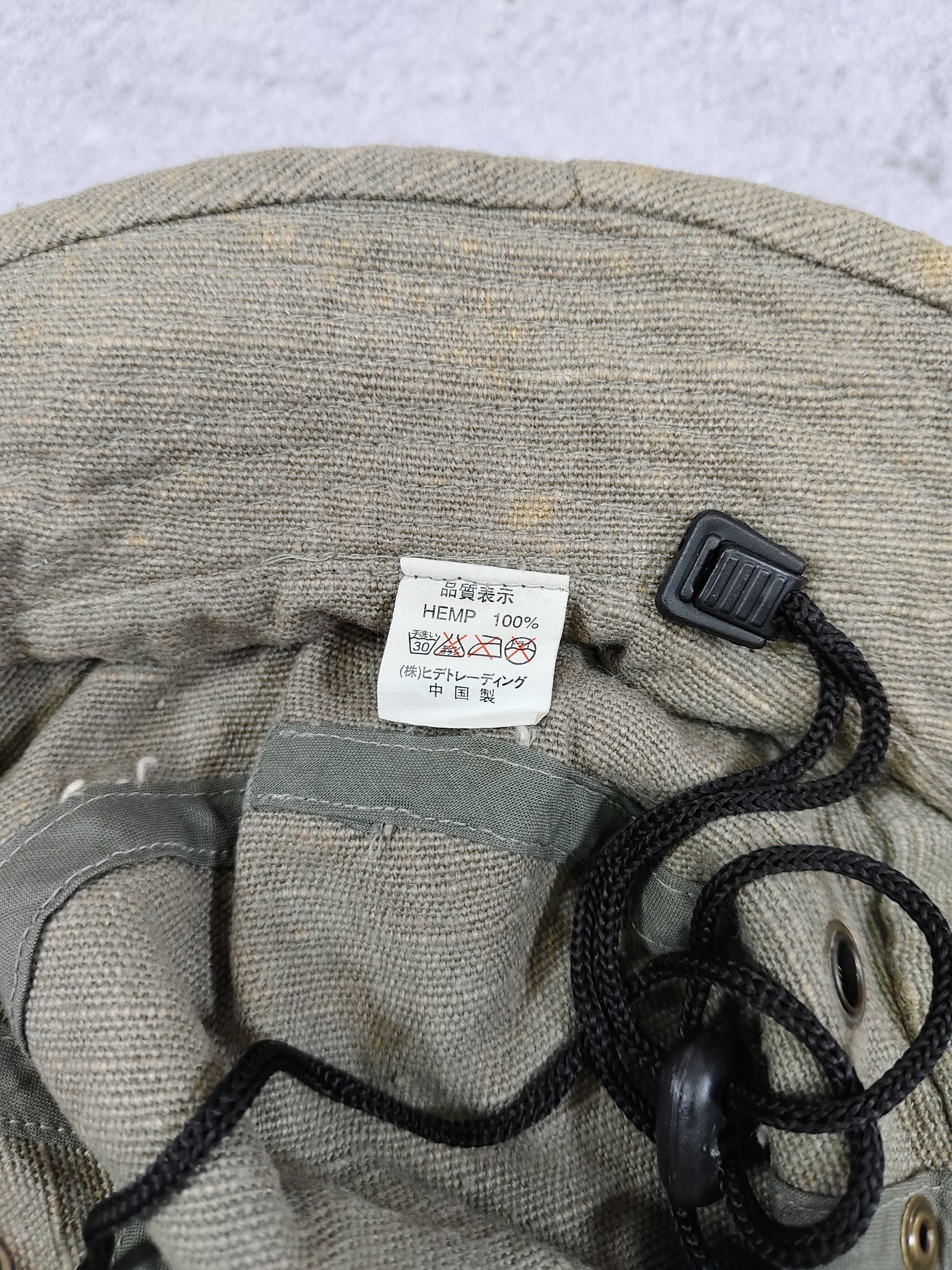 Vintage Vintage Hemp Natural Gorpcore Utility Bucket Hat Size ONE SIZE - 6 Thumbnail