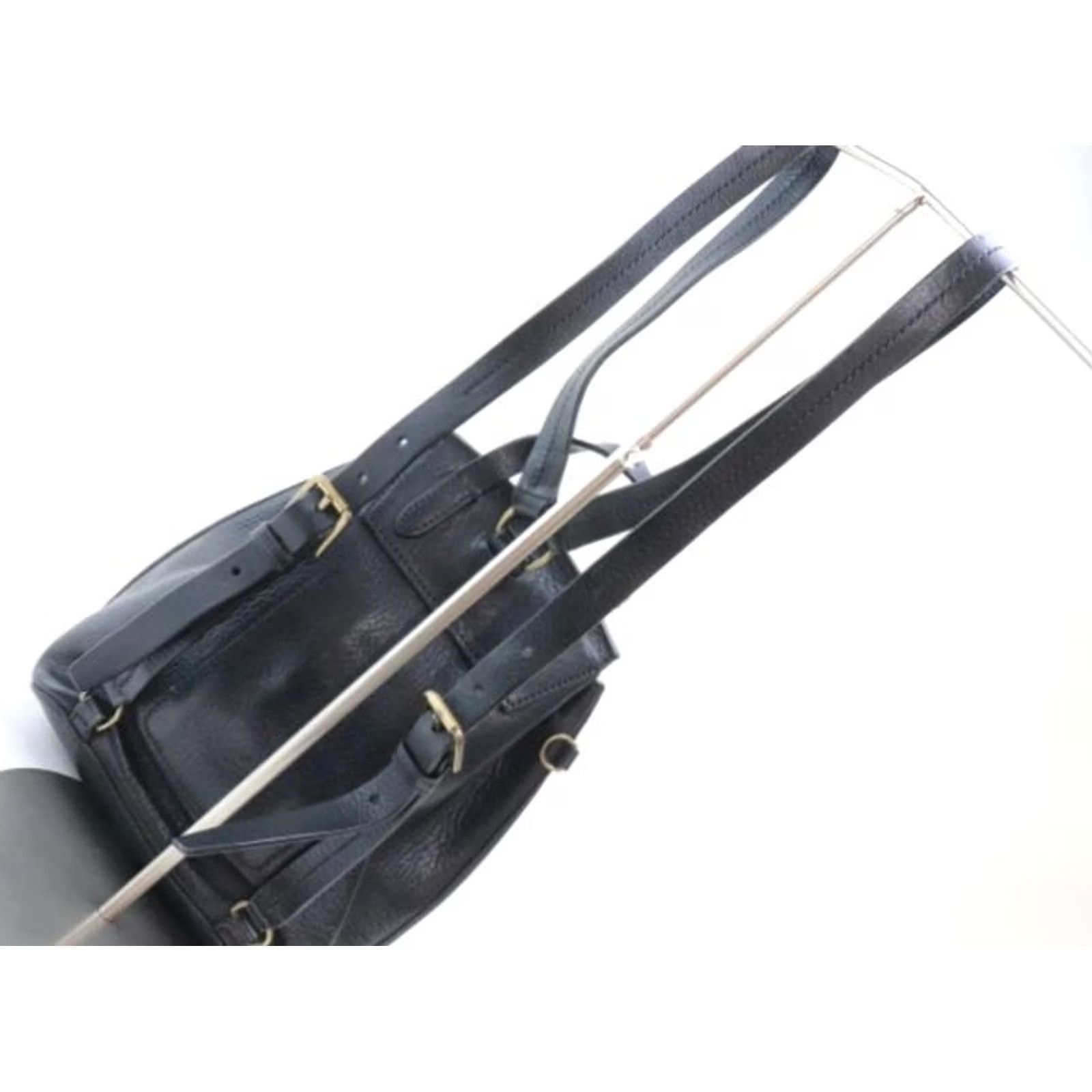 Ralph Lauren Ralph Lauren Women Bag Leather Black Ladies Limited Ed Polo Rucksack Medium Used Size ONE SIZE - 7 Thumbnail