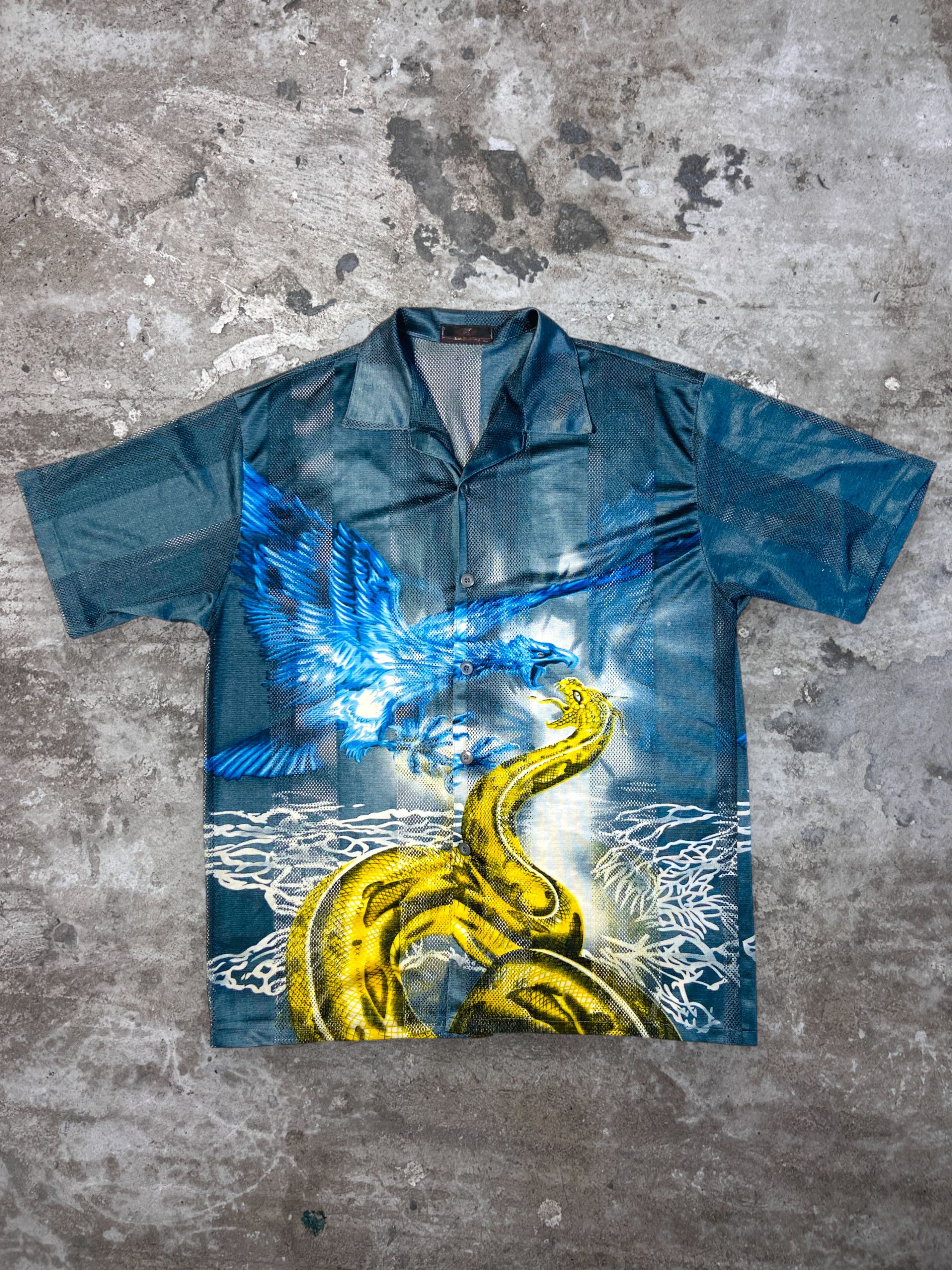 Japanese Brand 1990s JAPANESE MESH AWESOME VINTAGE RARE SHIRT - 635 Size US L / EU 52-54 / 3 - 1 Thumbnail