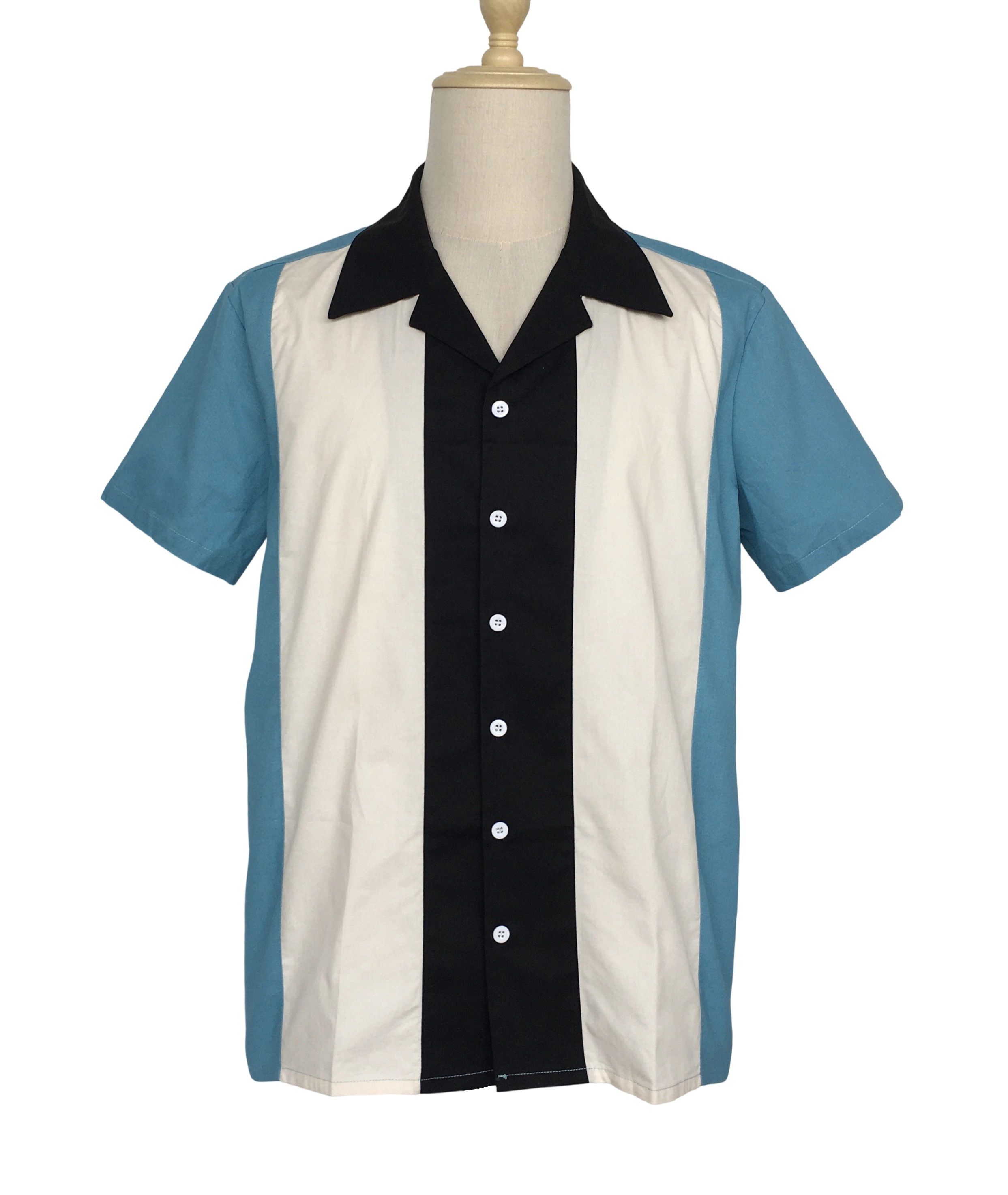 Other Cotton casual shirt three-color patchwork bowling shirts Size US M / EU 48-50 / 2 - 1 Thumbnail