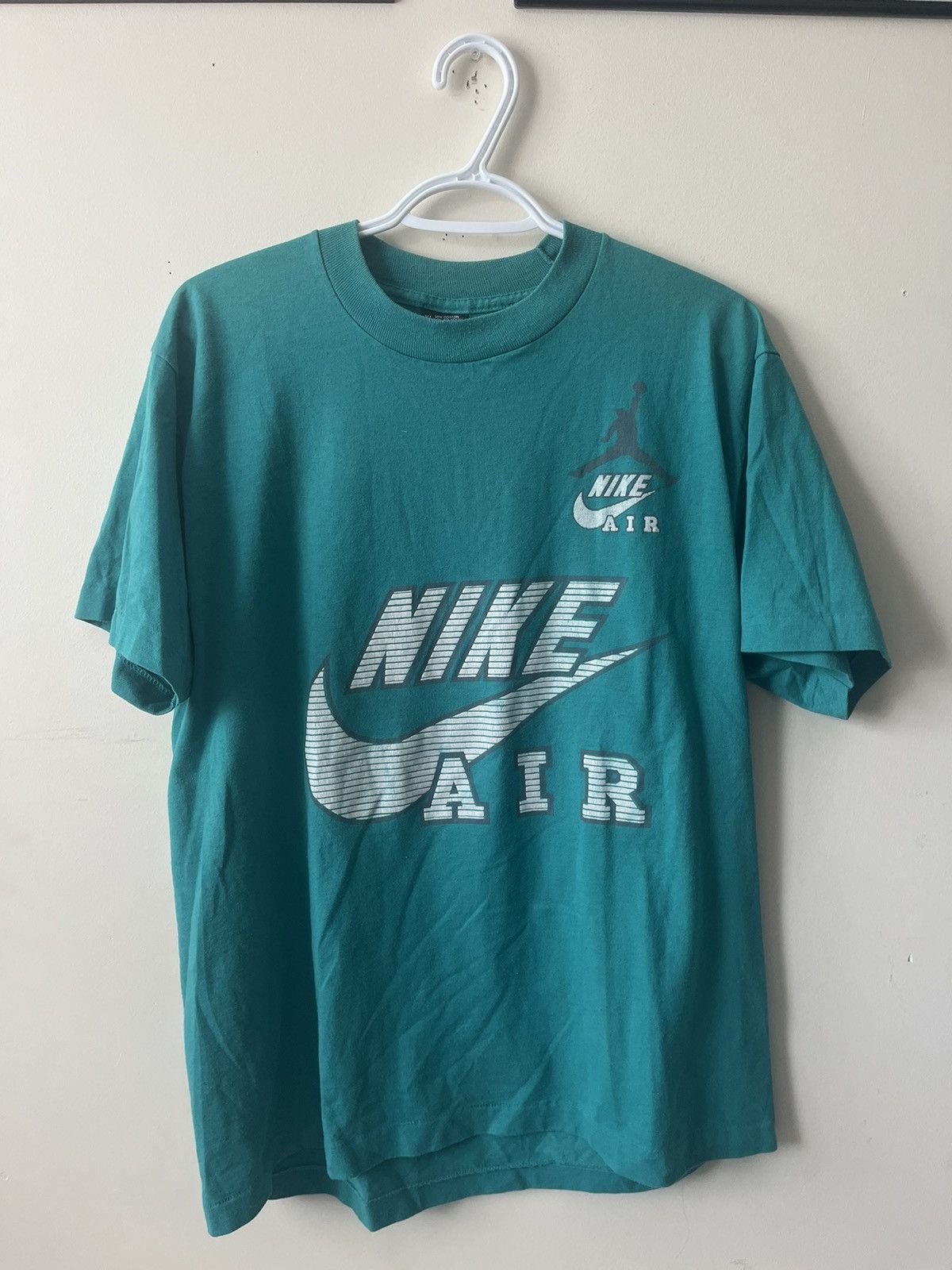Vintage 80s Nike Air Jordan Bootleg Tee Size US XL / EU 56 / 4 - 2 Thumbnail