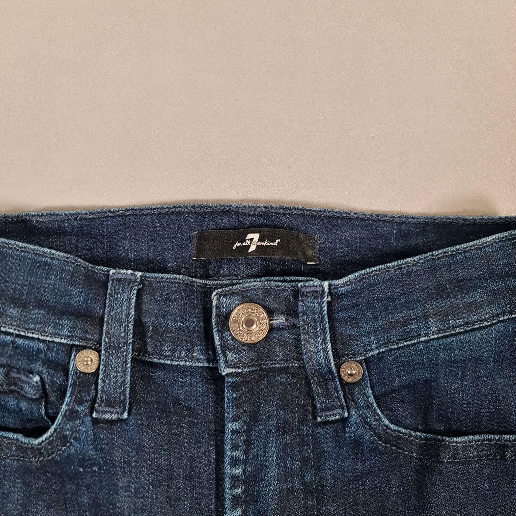7 For All Mankind VINTAGE 7 For All Mankind Womens Jeans Dojo Flare Bootcut Denim Blue W23 L34 Slim Stretch Pockets 5-Pocket Womens Jeans Size 40" / US 18 - 3 Thumbnail