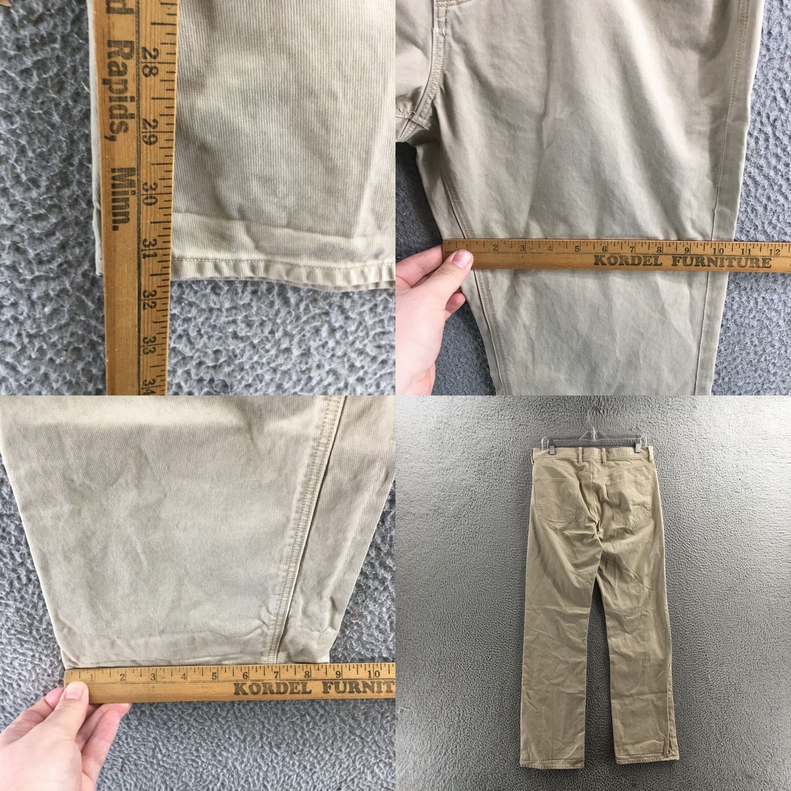 Banana Republic Banana Republic Jeans Mens 32" Waist Straight Fit Denim Beige Mid Rise 5-Pocket Regular Inseam 31.5in Size US 32 / EU 48 - 8 Thumbnail