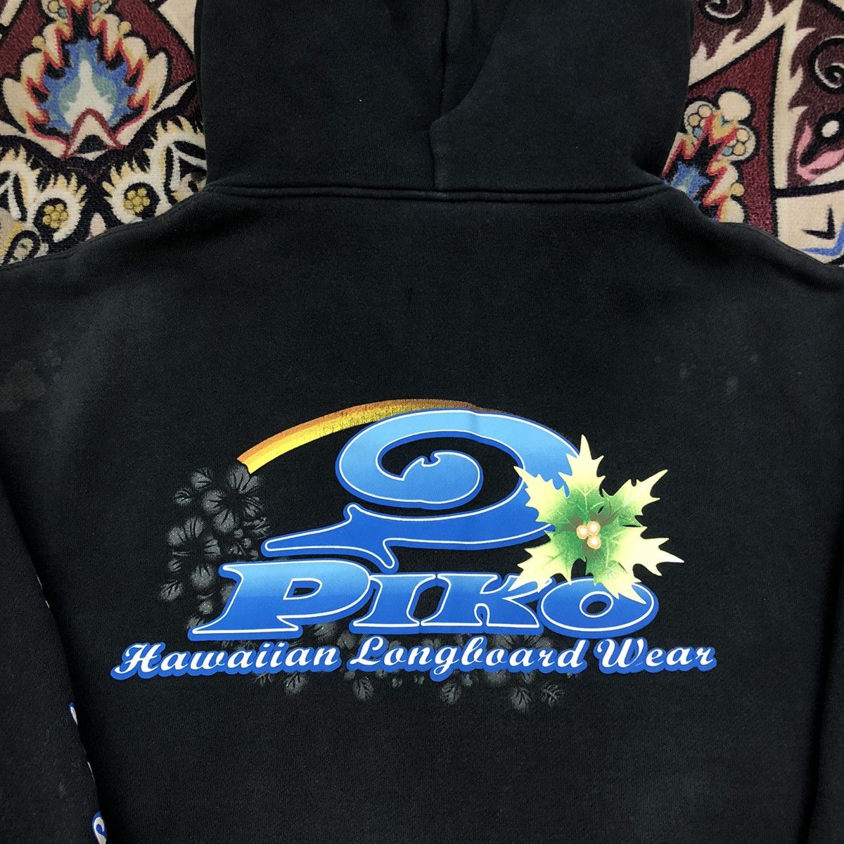 Vintage Vintage Piko Hoodie Hawaiian Longboard Wear Size US M / EU 48-50 / 2 - 2 Thumbnail