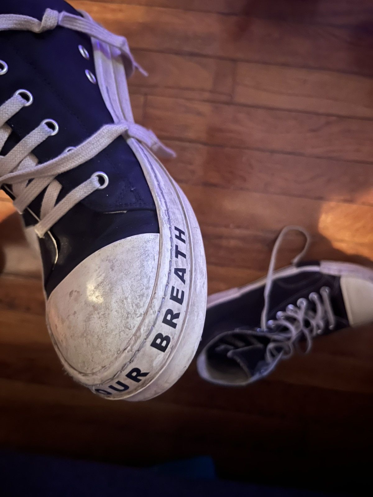 Rick Owens Rick Owen Ramones low top “Stop Your Breath” Size US 8.5 / EU 41-42 - 3 Thumbnail