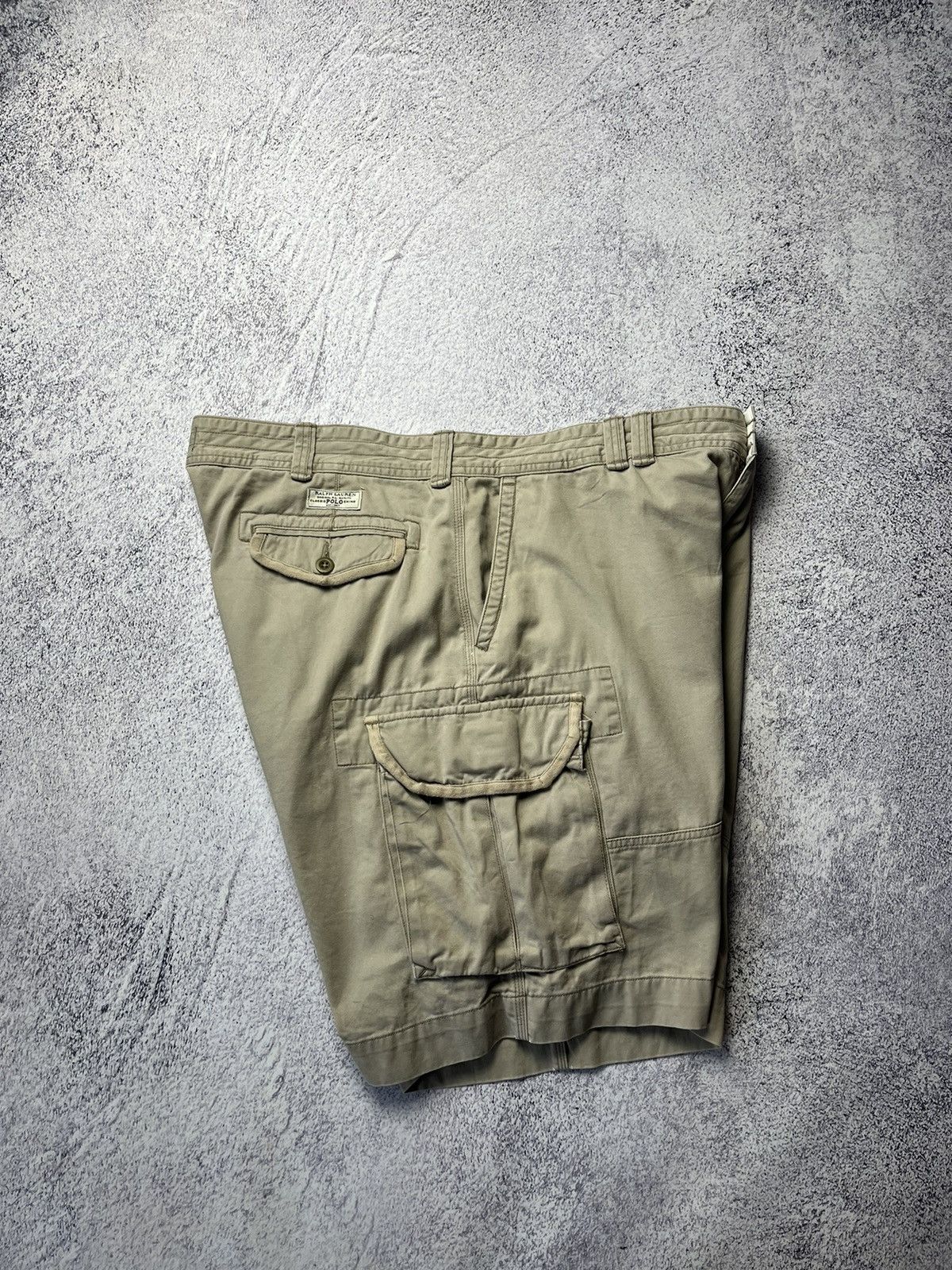 Polo Ralph Lauren Vintage Polo Ralph Lauren Distressed Cargo Shorts double kne Size US 42 / EU 58 - 22 Thumbnail