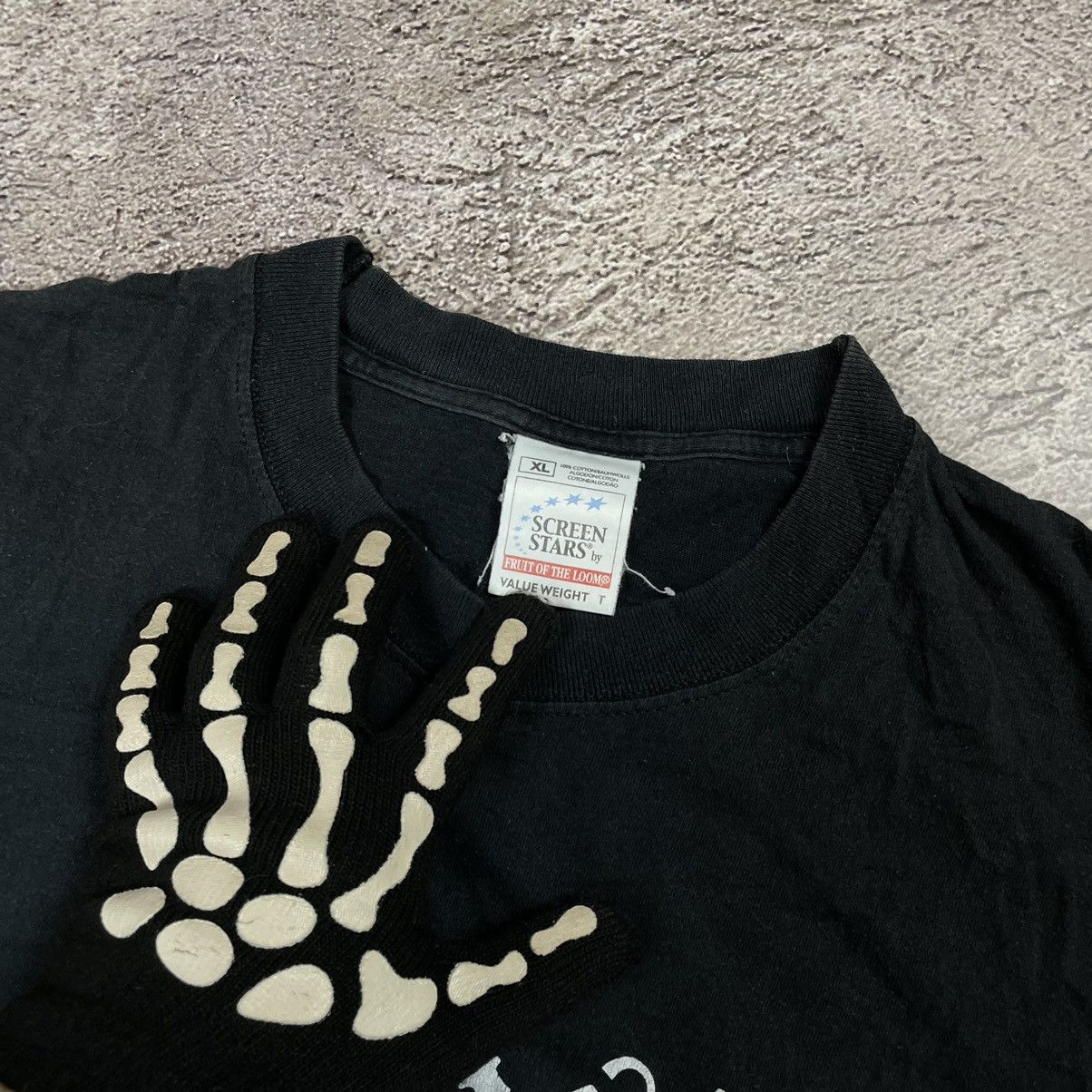 Vintage Vintage 90s Goth Black Graphic Band Tee Oversized Faded XL Size US XL / EU 56 / 4 - 6 Thumbnail