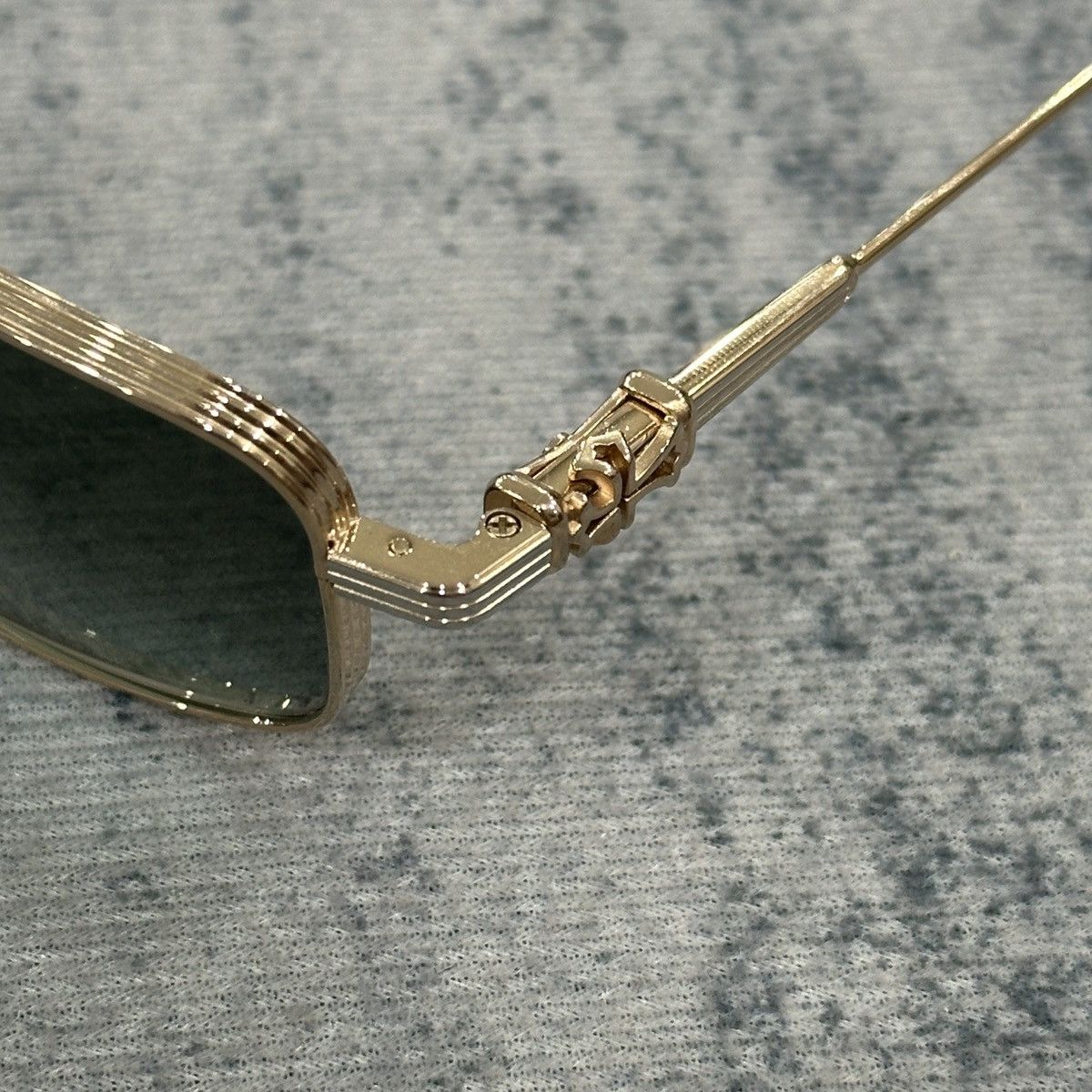 Chrome Hearts CHROME HEARTS LICK'N GOLD PLATED - SHINY SILVER SUNGLASSES Size ONE SIZE - 5 Thumbnail