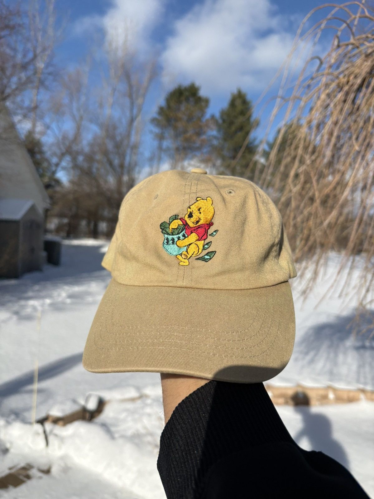 Other Vintage 90s Winnie the Pooh Embroidered Strapback OSFA Hat Size ONE SIZE - 1 Thumbnail