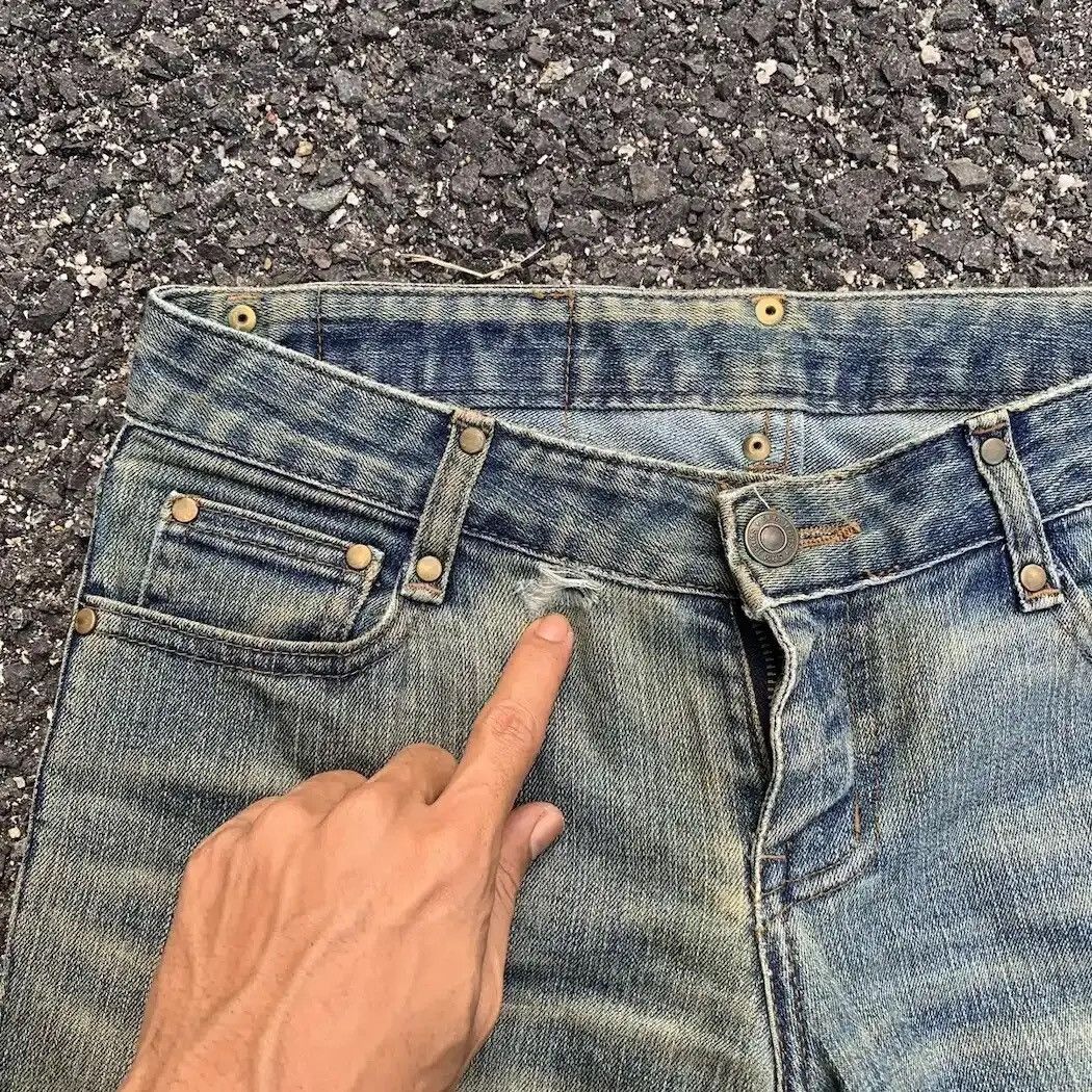 Japanese Brand JAPANESE CecilMcBe Jeans 29x31 Flare/Bootcut Faded Pants USA Size 29" - 6 Thumbnail