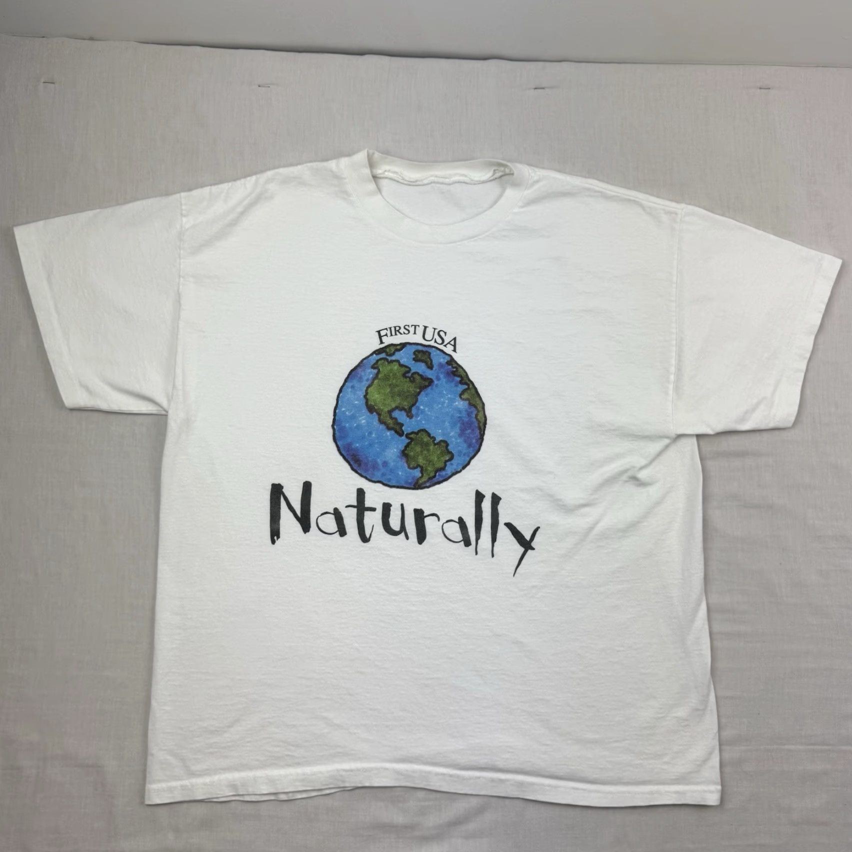 Vintage VINTAGE Unbranded T-Shirt Globe Earth World 90s Nature Mens Adult Medium White Size US M / EU 48-50 / 2 - 2 Thumbnail