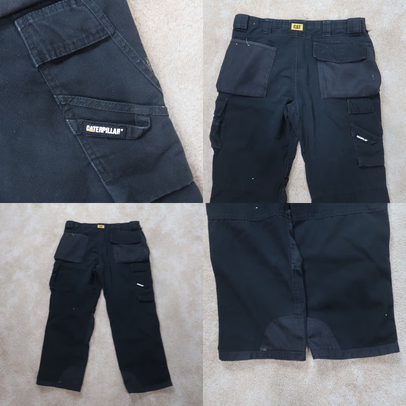 Caterpillar Caterpillar Cargo Pants Mens 40x32 Black CAT WorkWear Distressed Cargo Pants Regular Straight Men Black Cat Workwear Size US 40 / EU 56 - 8 Thumbnail