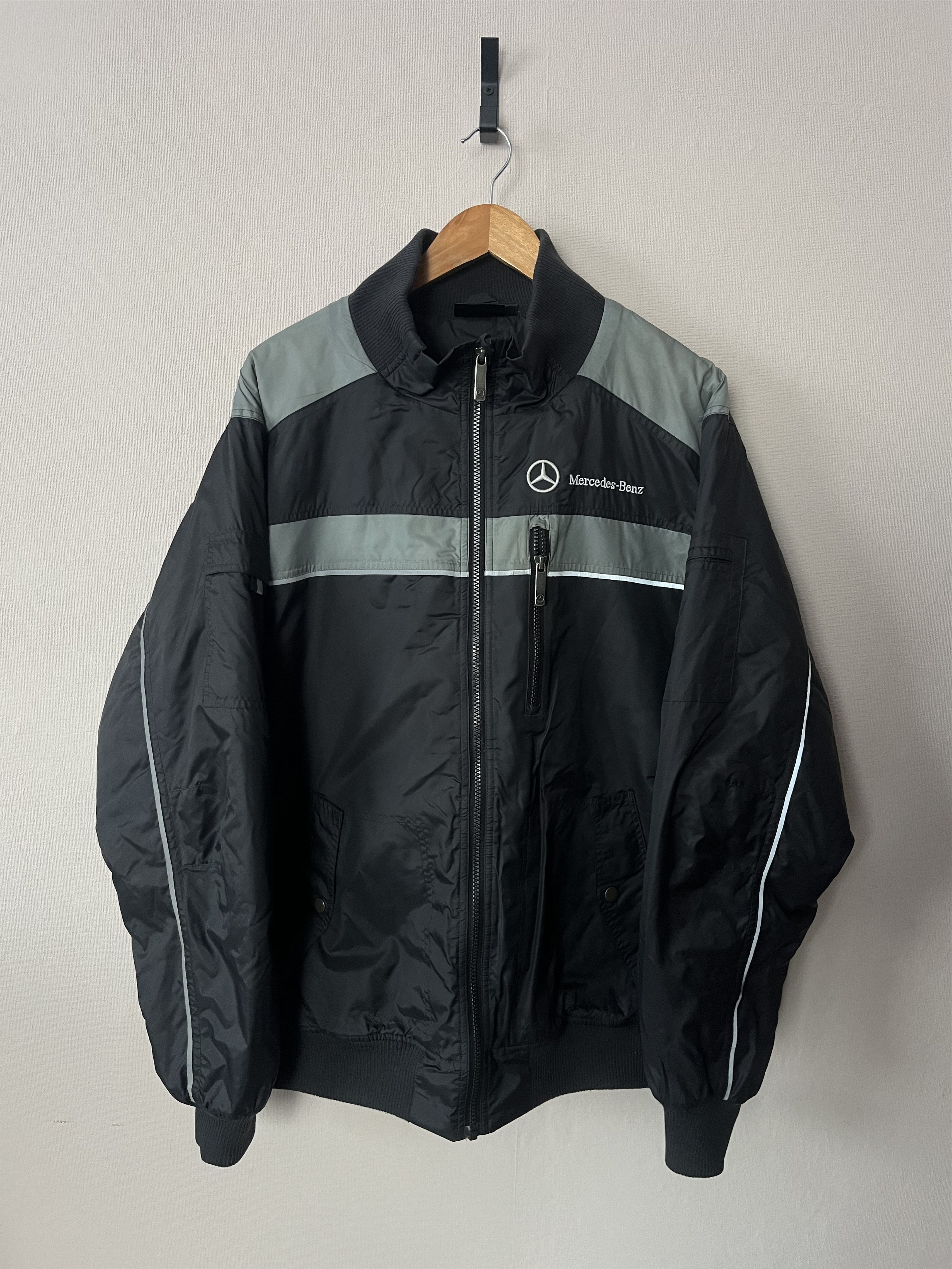 Mercedes-Benz Mercedes Benz Men's Nylon Jacket Bomber Script Logo Size US XL / EU 56 / 4 - 8 Thumbnail
