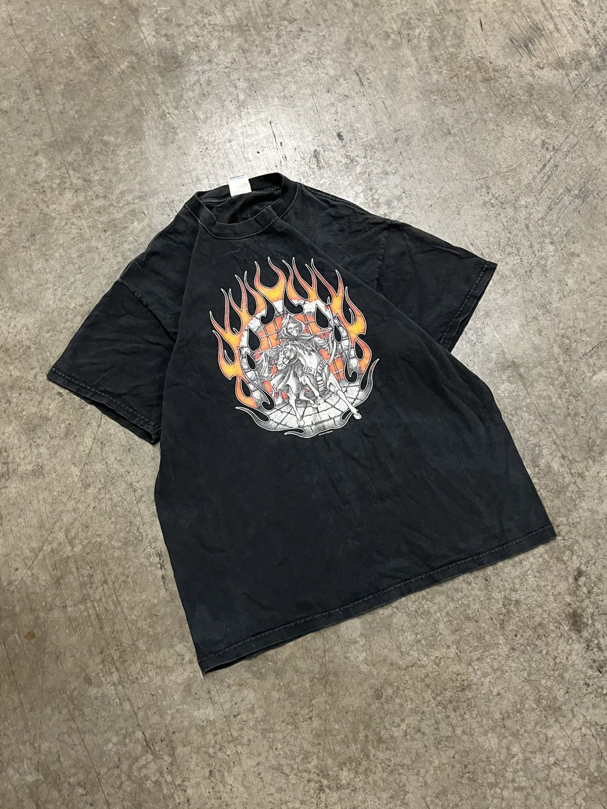 Harley Davidson × Vintage Y2k grunge Harley Davidson style skull tee shirt hype rare Size US L / EU 52-54 / 3 - 6 Thumbnail