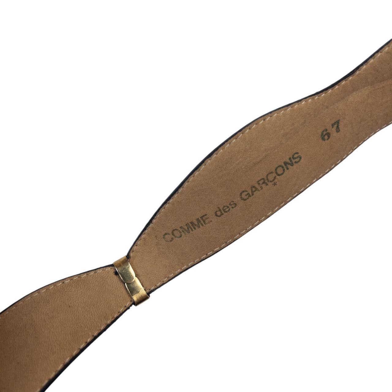 Comme des Garcons Vintage Comme Des Garçons Leather Belt Size W26 Size ONE SIZE - 5 Thumbnail