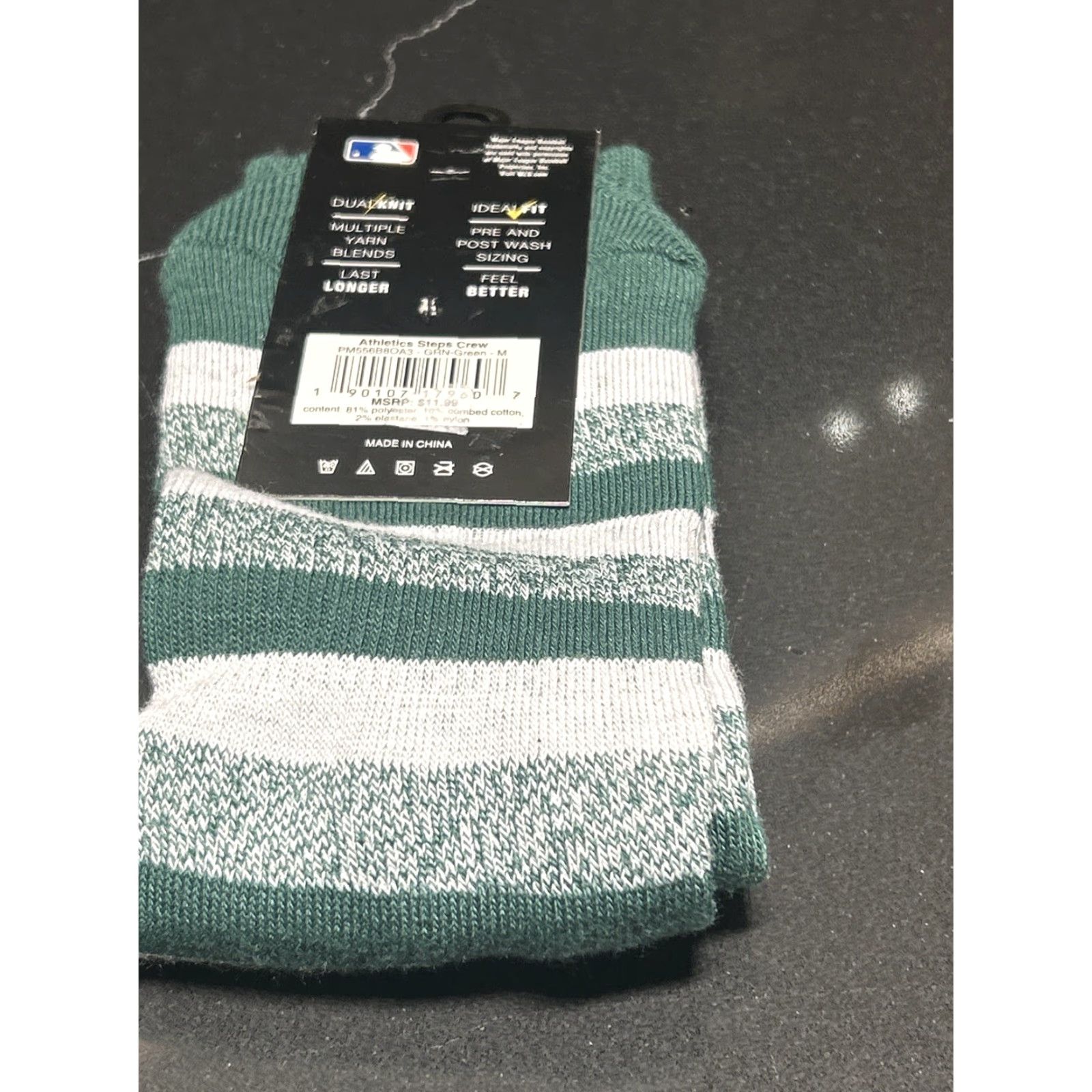 Vintage Women Stance MLB Oakland A's Athletics Quarter Socks Lowcut 3-7.5 Green Arch Support Breathable Cushioned Embroidery Baseball Off Field Casual Socks Size ONE SIZE - 3 Thumbnail