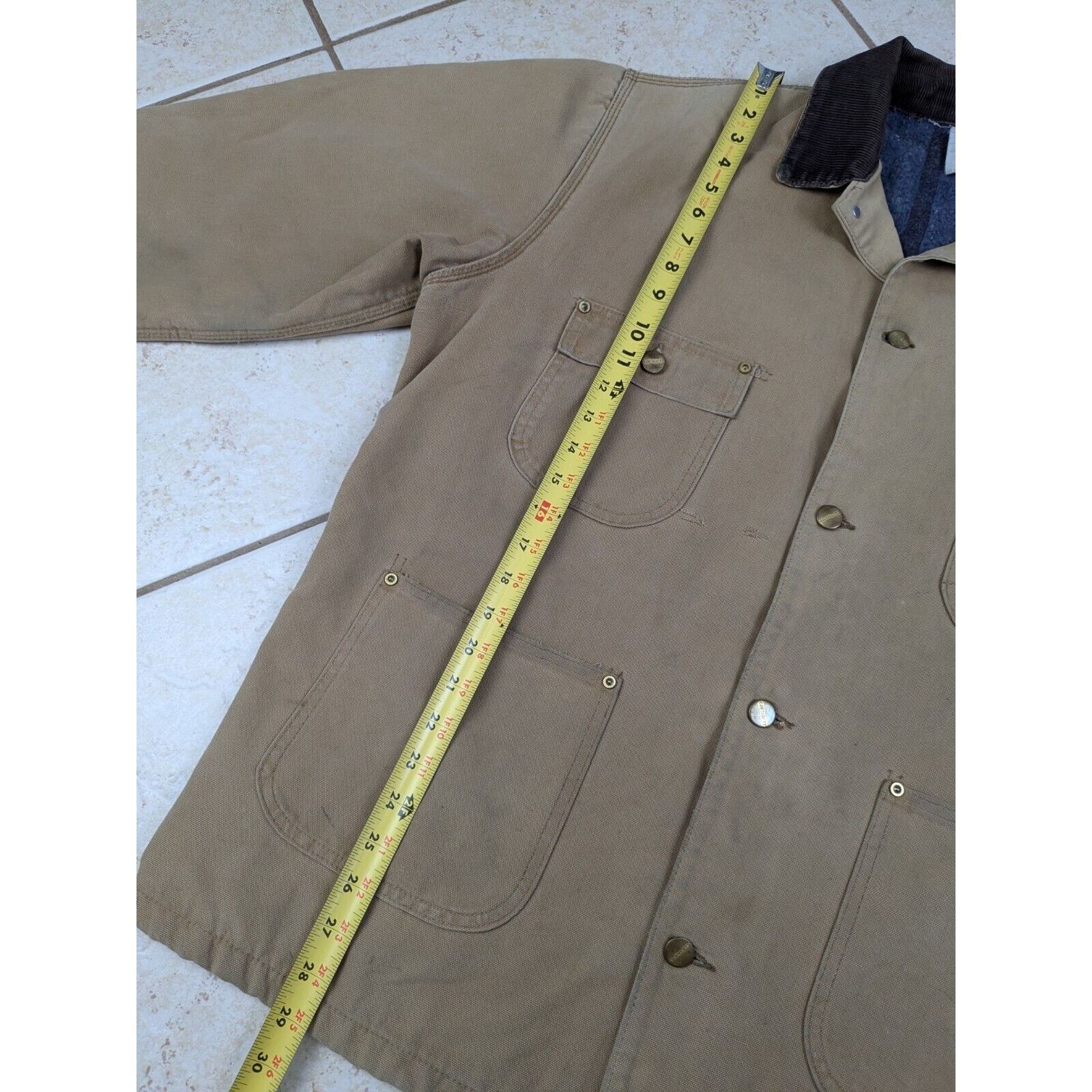 Carhartt Vtg Carhartt Chore Barn Jacket Coat Blanket Lined Canvas Size US XXL / EU 58 / 5 - 15 Thumbnail