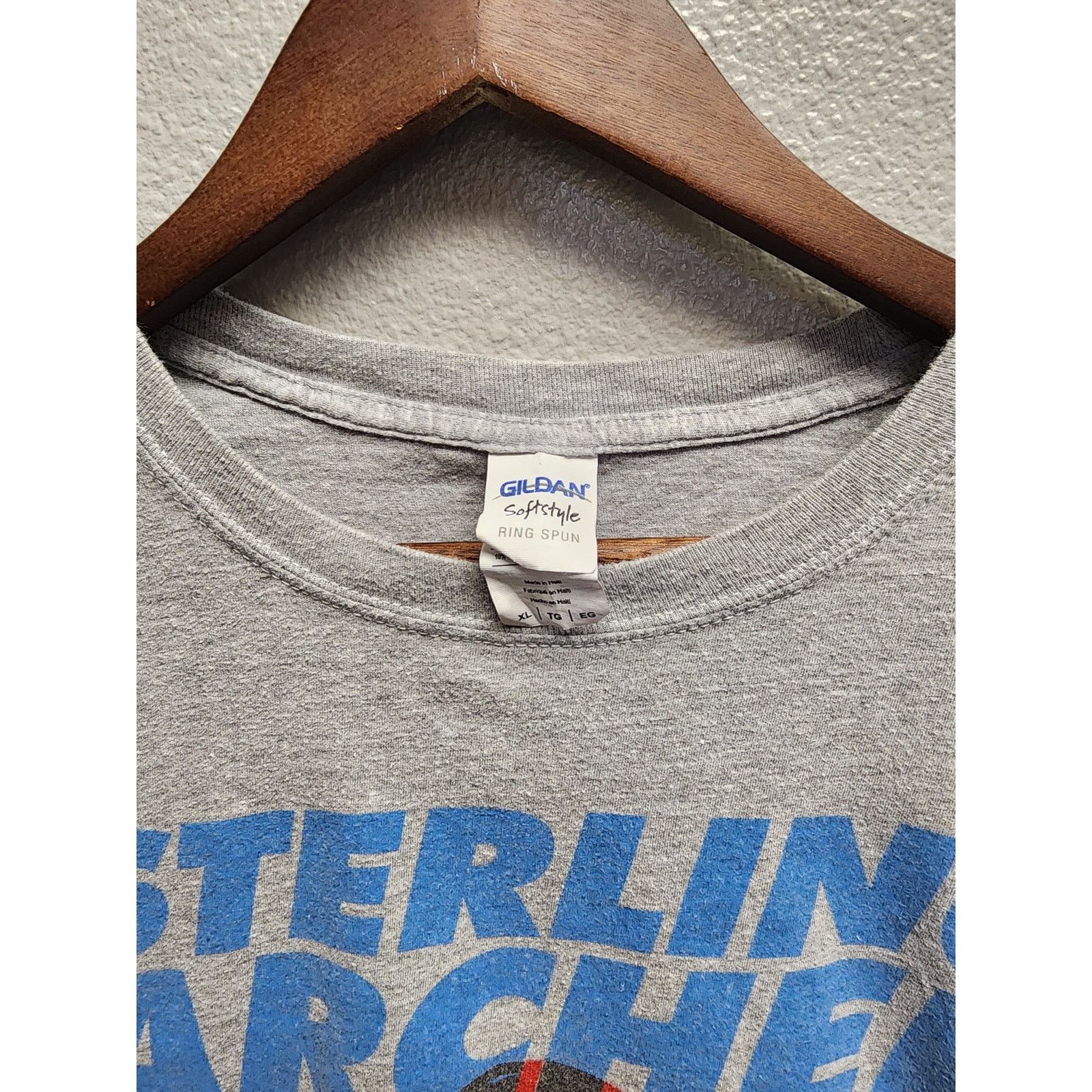 Gildan Sterling Archer Shirt Danger Zone President 2016 Tee XL Gray Size US XL / EU 56 / 4 - 3 Thumbnail