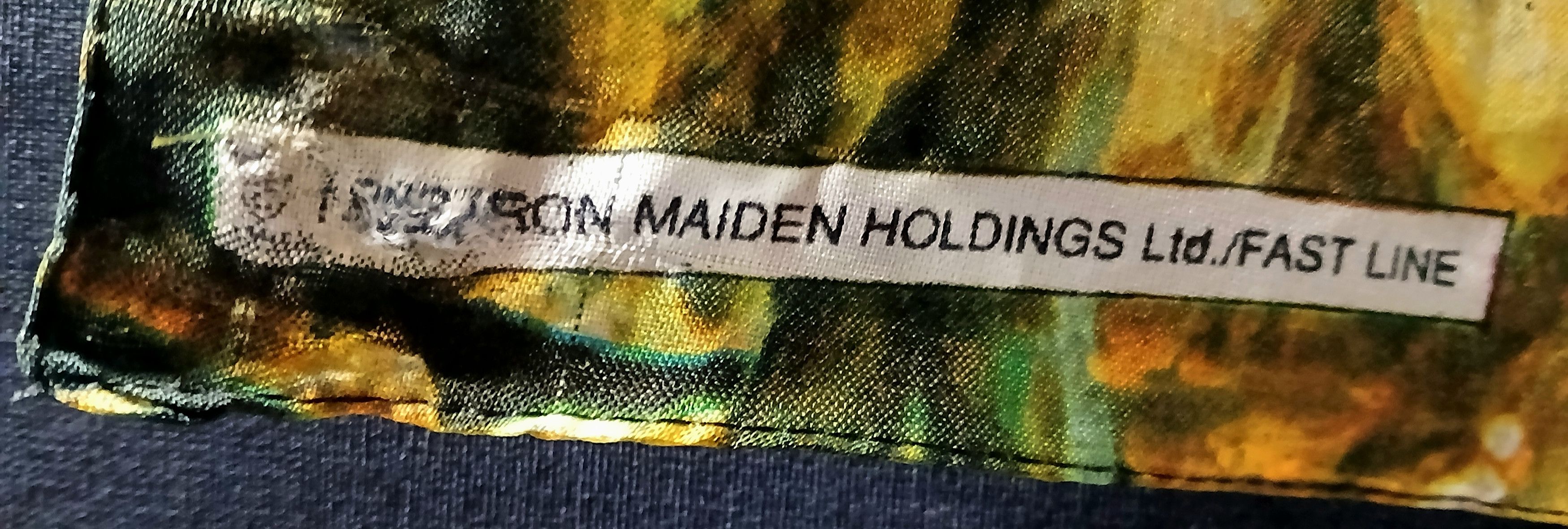 Vintage IRON MAIDEN 1993 POSTER FLAG BANNER HALLOWED BE THY NAME Size ONE SIZE - 3 Thumbnail