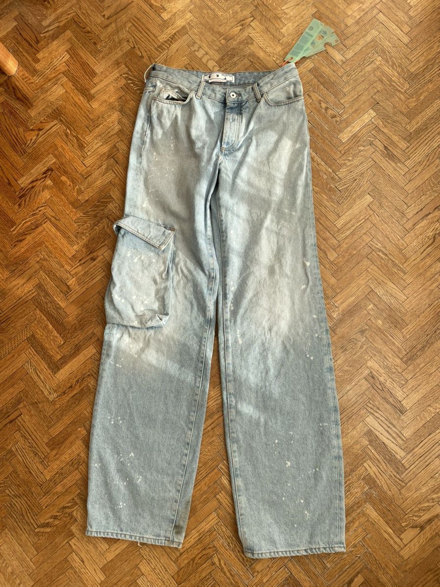 Off-White OFF WHITE Wide Leg Denim Size US 29 - 1 Thumbnail
